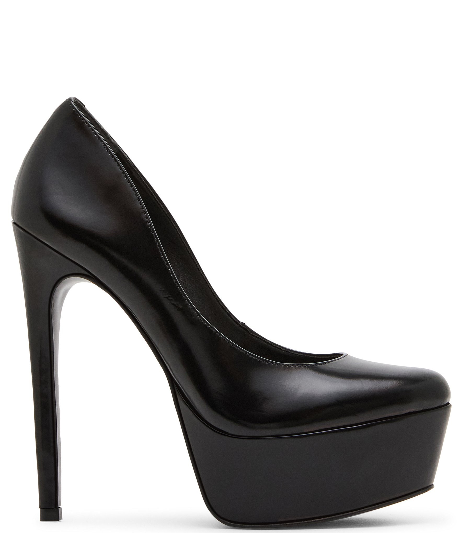 Steve Madden Silene Leather Stiletto Platform Pumps