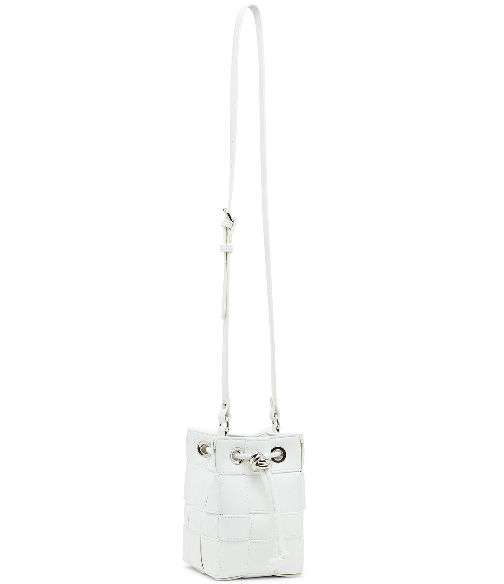 Steve Madden Silver Hardware Bjamie Drawstring Bucket Crossbody Bag