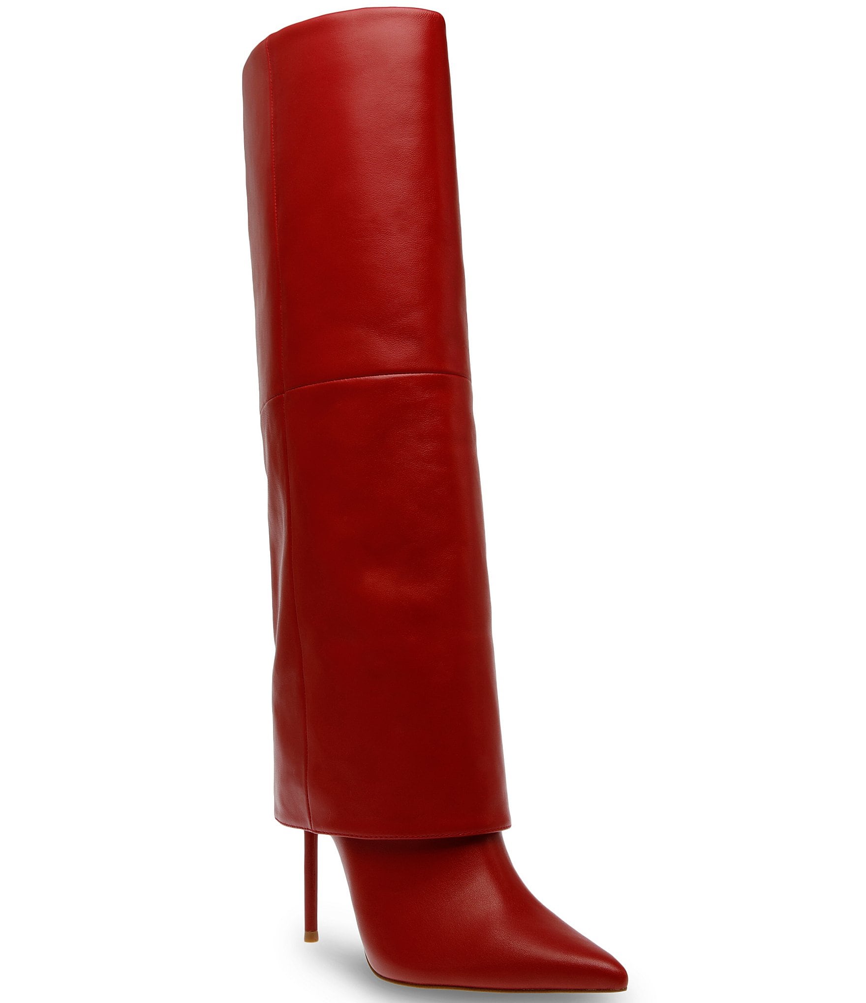 Steve Madden Smith Leather Foldover Tall Boots | Dillard's