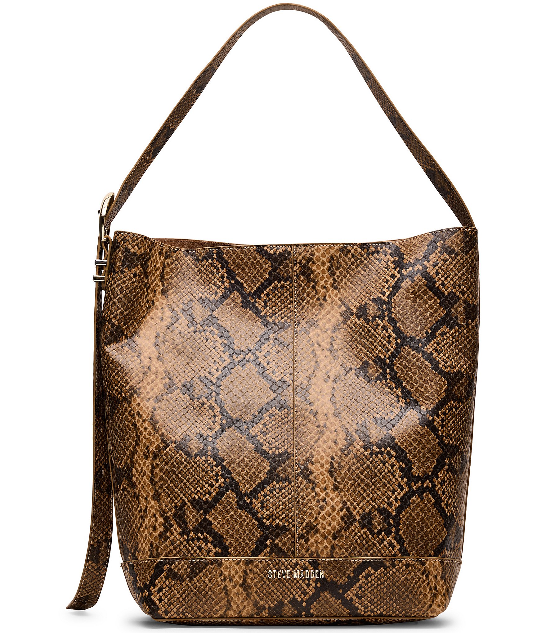 Steve Madden Snake Print Bucket Bag