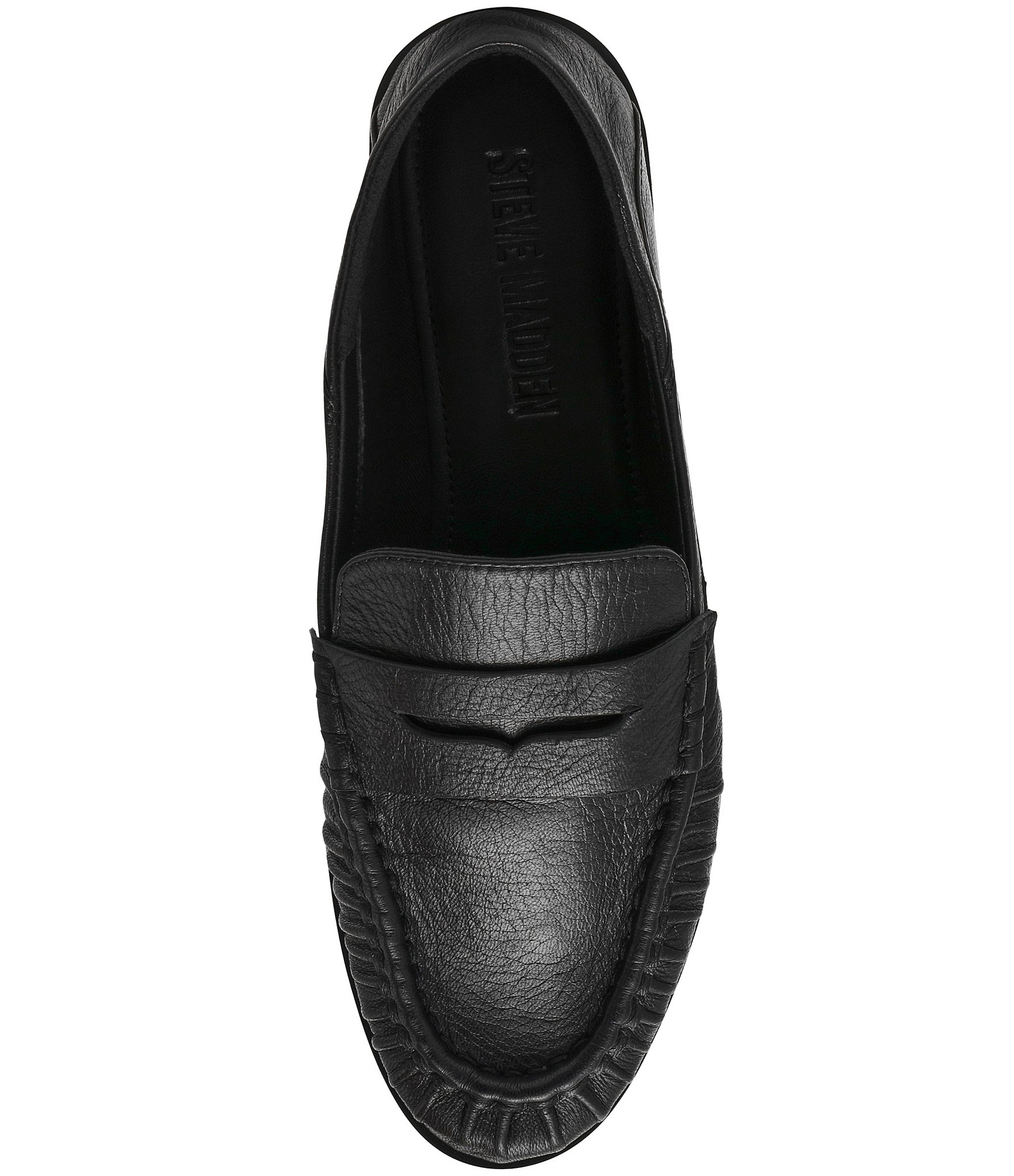 Steve Madden Women's Stewart Leather Penny Loafers