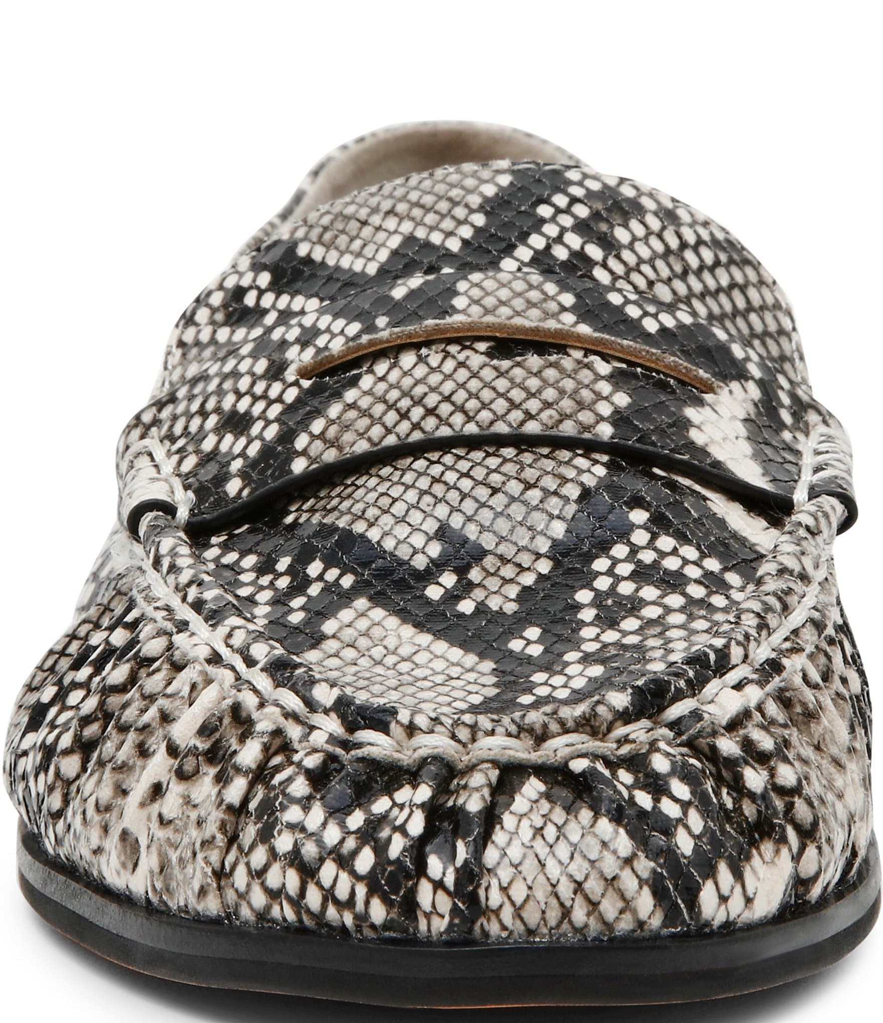 Steve Madden Women's Stewart Snake Print Penny Loafers