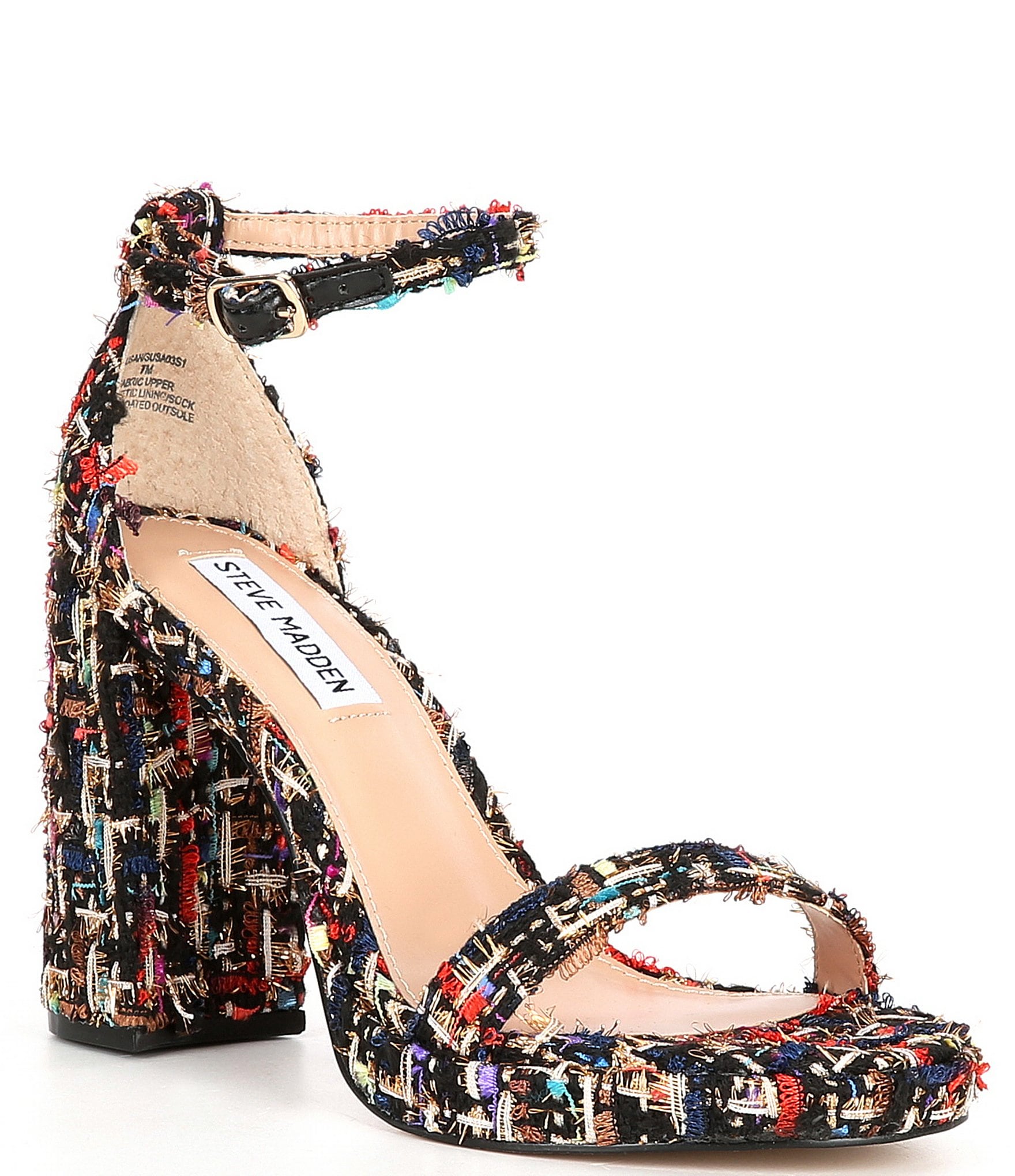 Steve Madden Susan Boucle Platform Dress Sandals | Dillard's