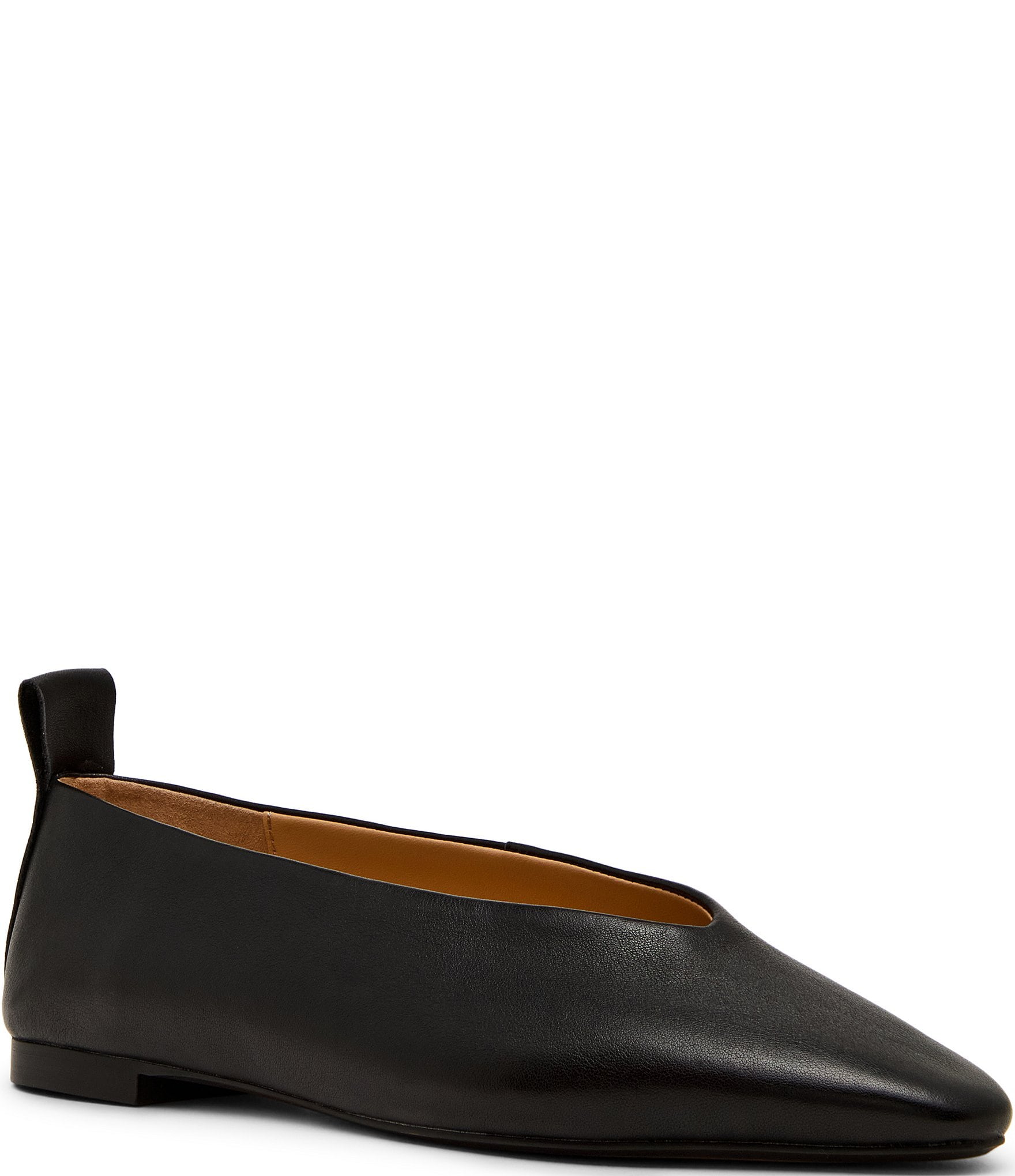 Steve Madden Swanky Leather High Vamp Ballet Flats