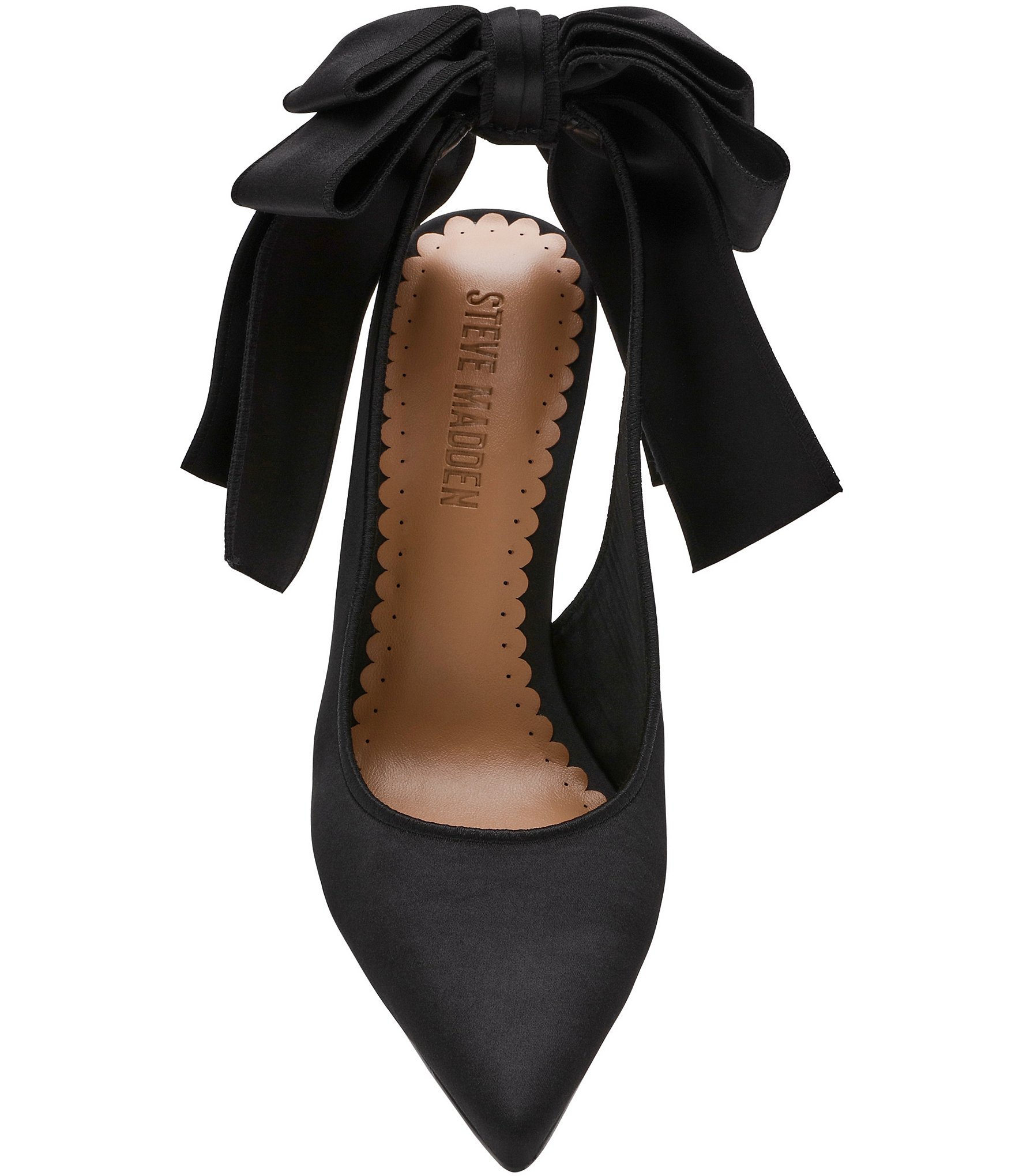 Steve Madden Teacup Satin Bow Detail Slingback Stiletto Pumps