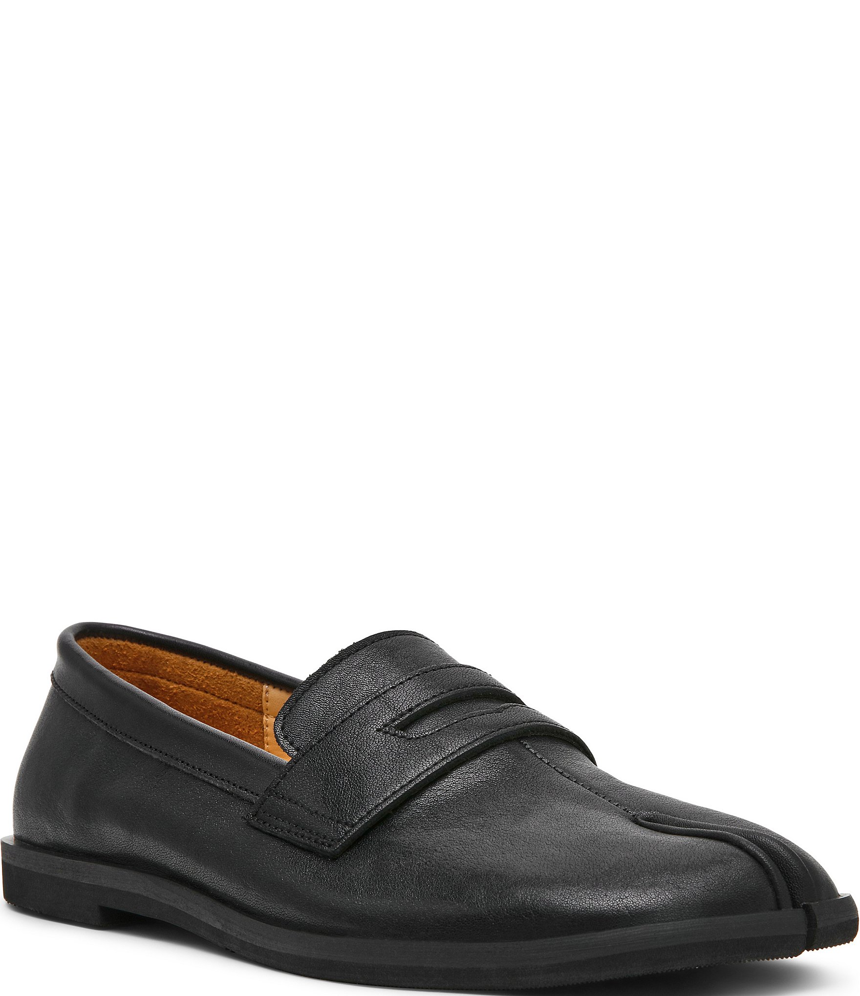 Steve Madden Thesis Leather Split Toe Penny Loafers