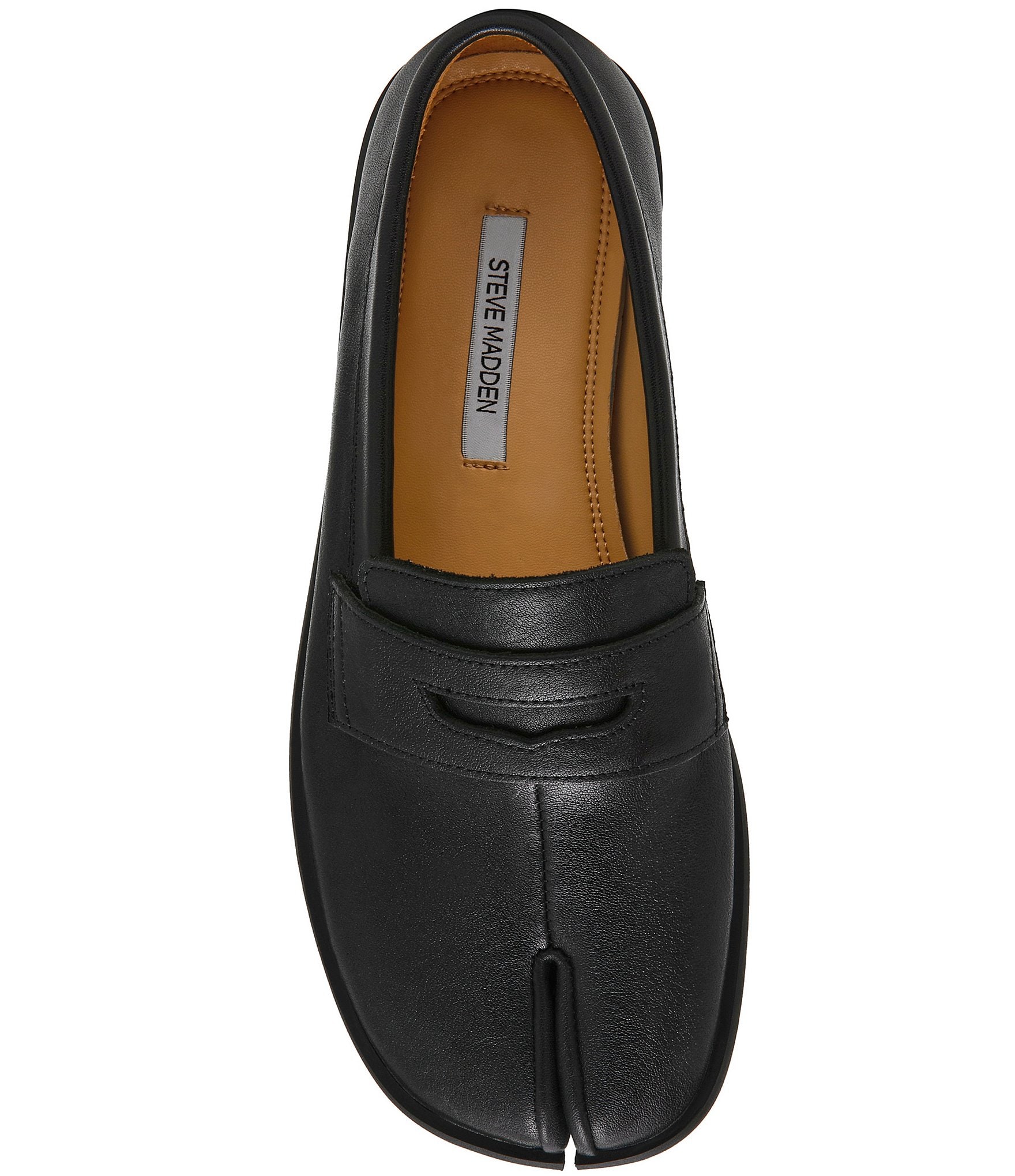 Steve Madden Thesis Leather Split Toe Penny Loafers