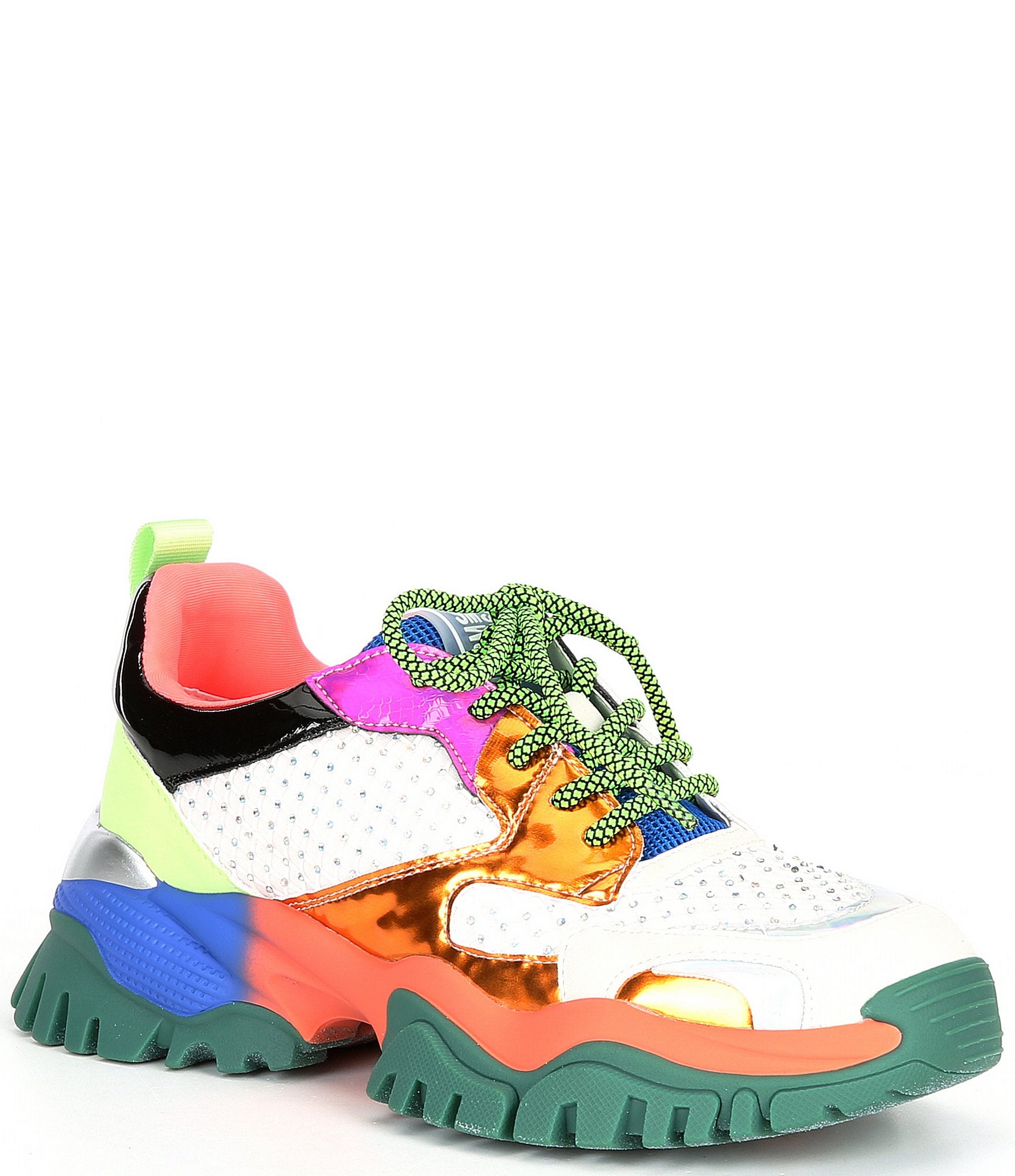 Madden Thrilling Color Block Rhinestone Platform Sneakers | Dillard's