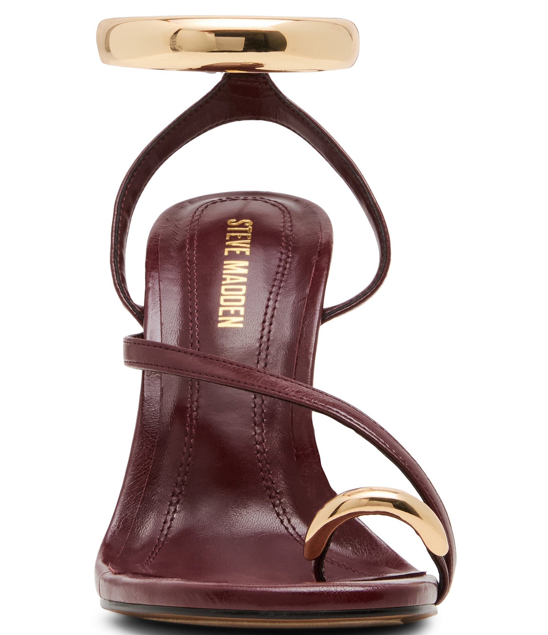 Steve Madden Tia Toe Loop Ankle Strap Hardware Dress Sandals