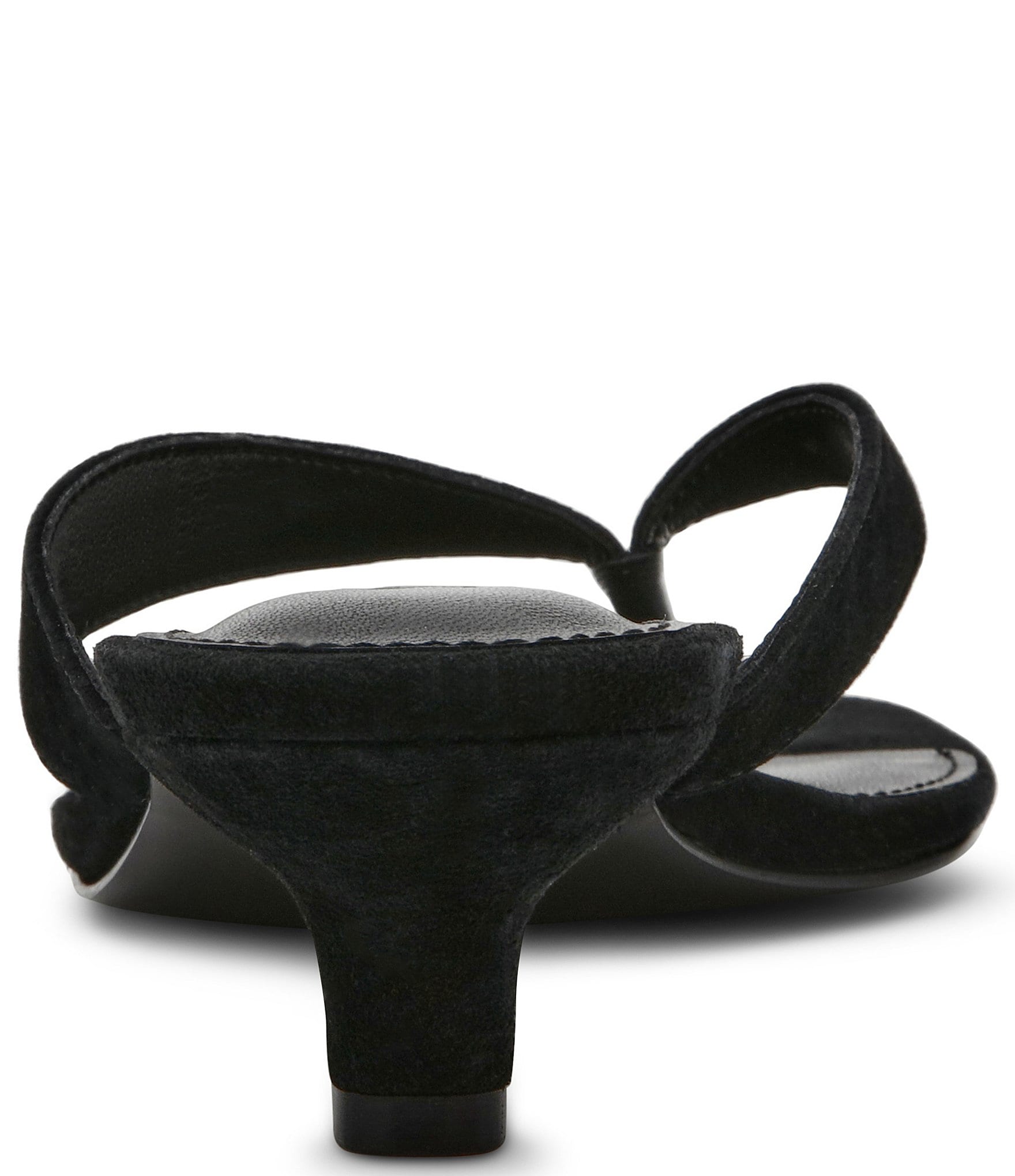 Steve Madden Tracie Suede Kitten Heel Thong Dress Sandals