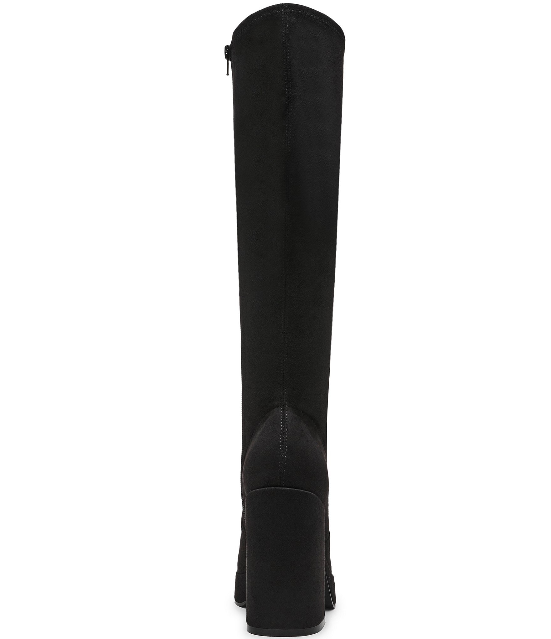Steve Madden Twain Microsuede Knee High Block Heel Boots