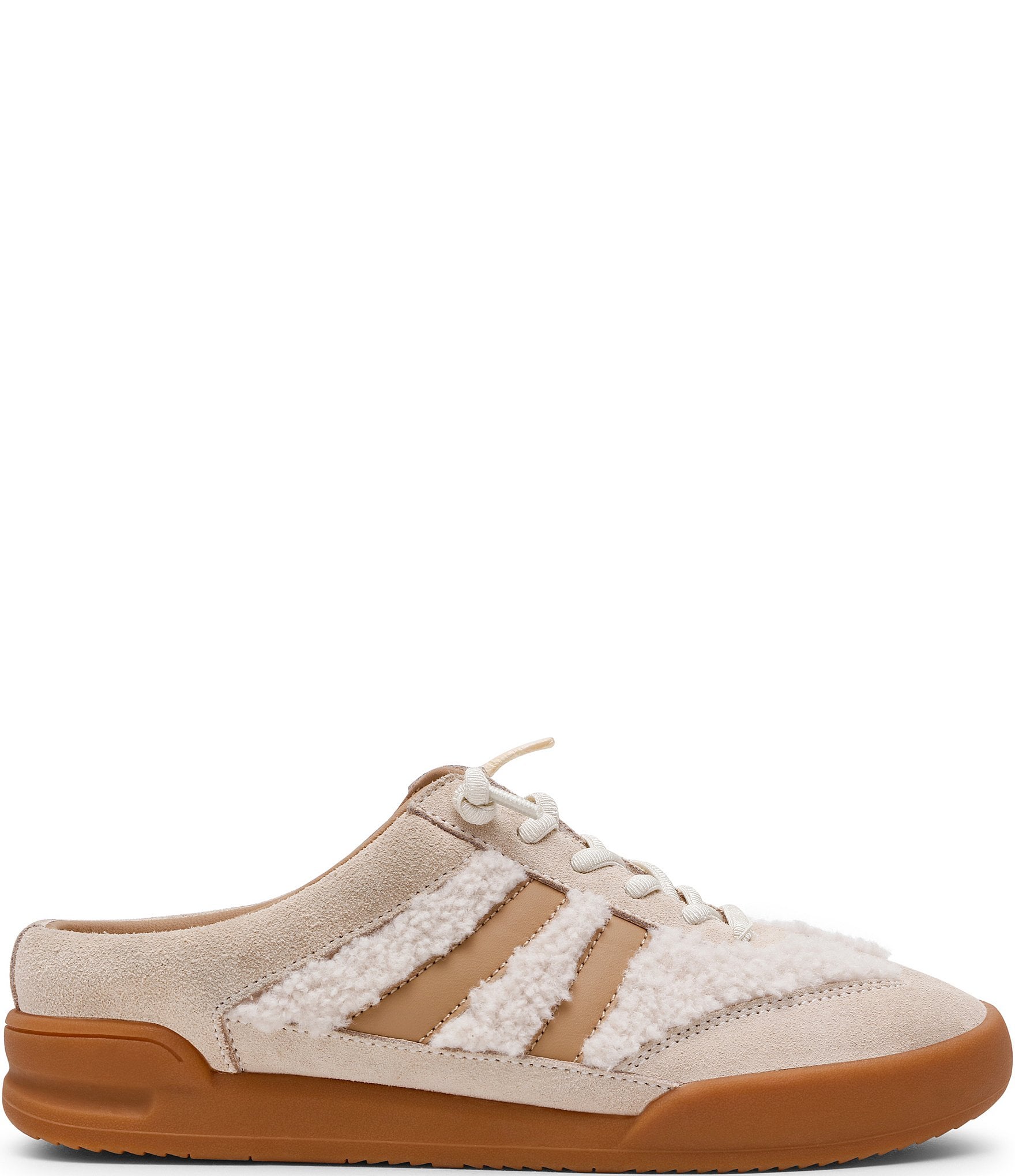Steve Madden Vandy Faux Fur Backless Mule Sneakers