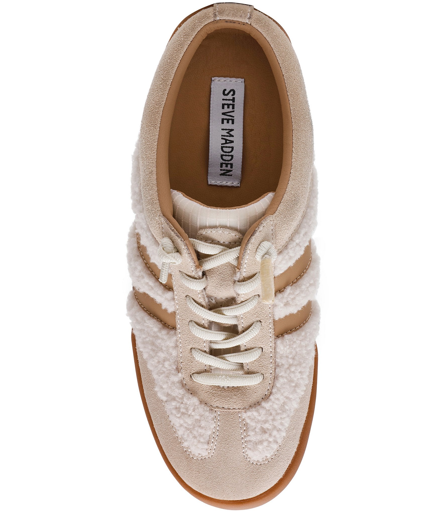 Steve Madden Vandy Faux Fur Backless Mule Sneakers
