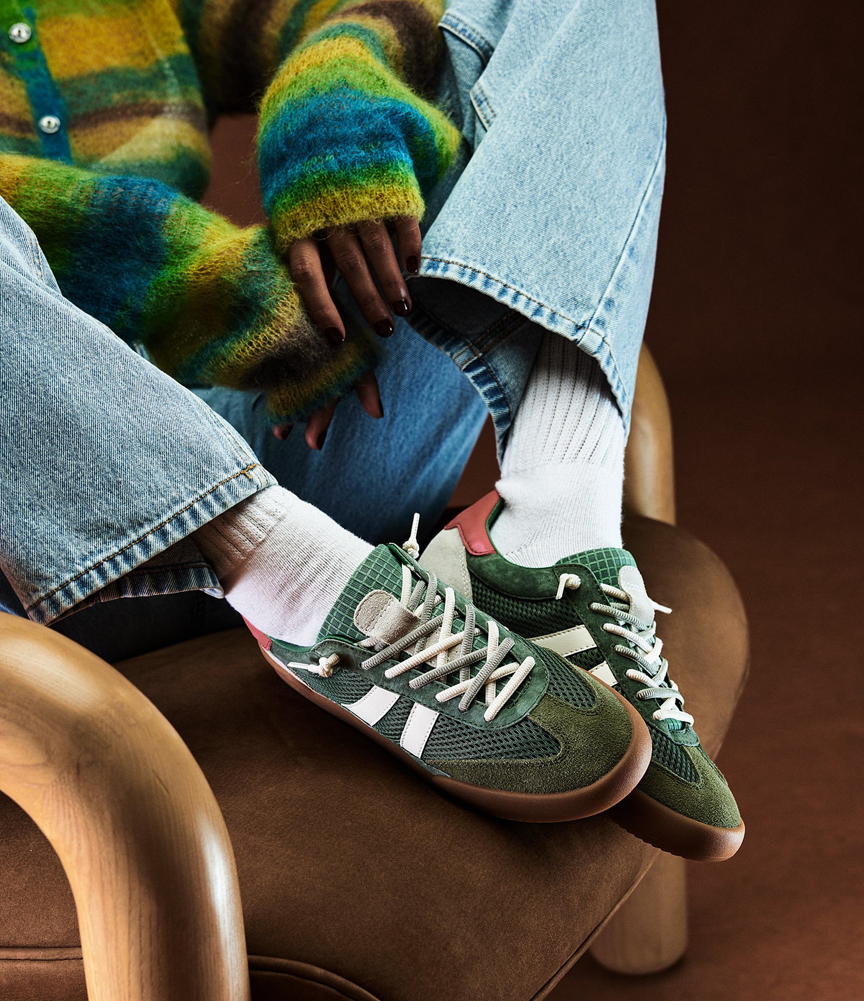 Steve Madden Verdict Mixed Media Low-Top Lace Up Sneakers