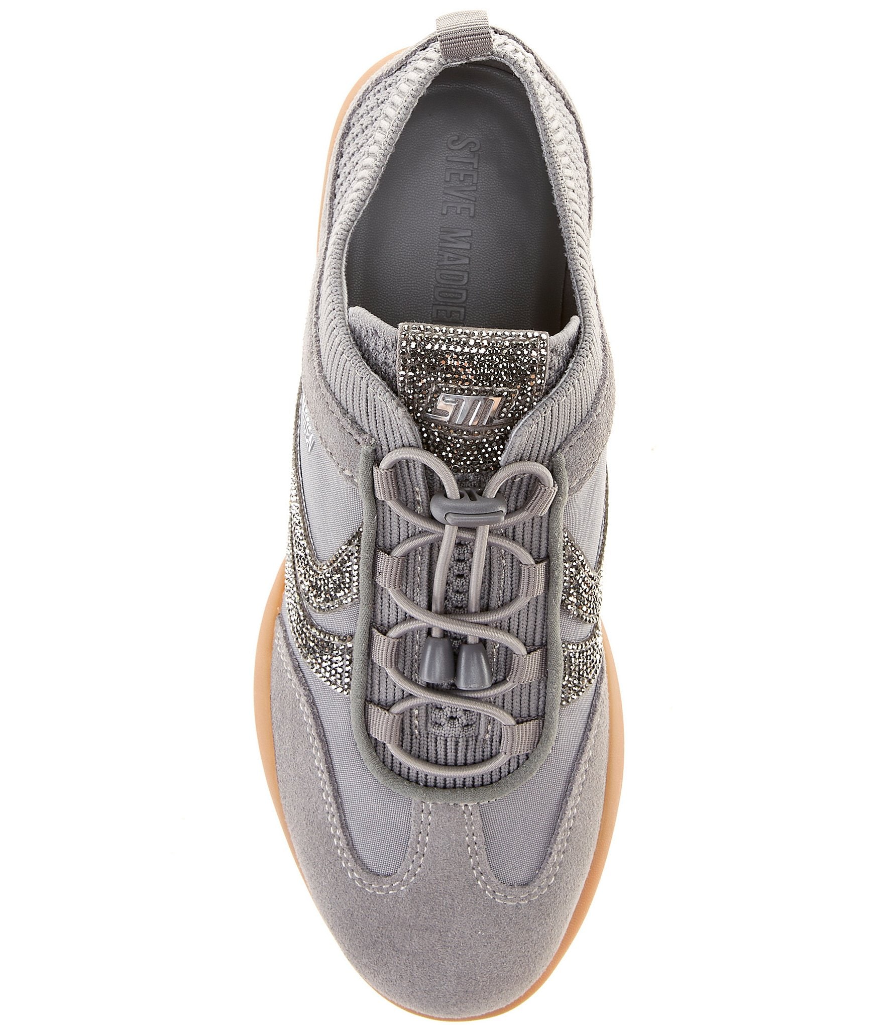 Steve Madden Women's Reboot Rhinestone Low Top Sneakers