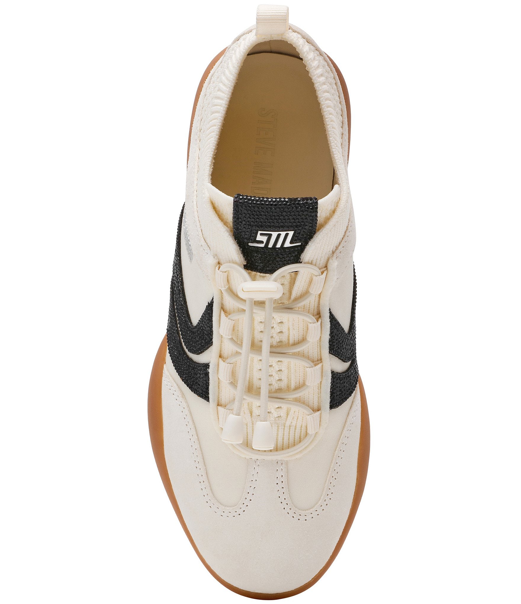 Steve Madden Women's Reboot Rhinestone Low Top Sneakers