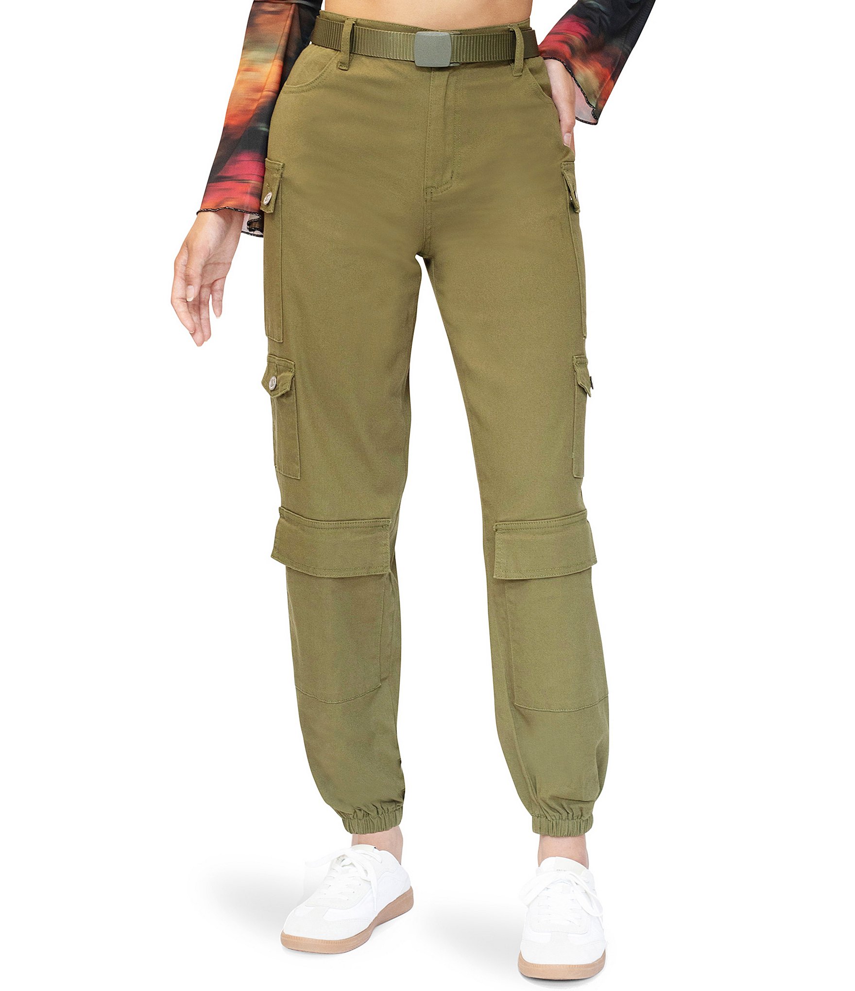 Stevie By Steve Madden Multi Cargo Pocket Jogger Pants