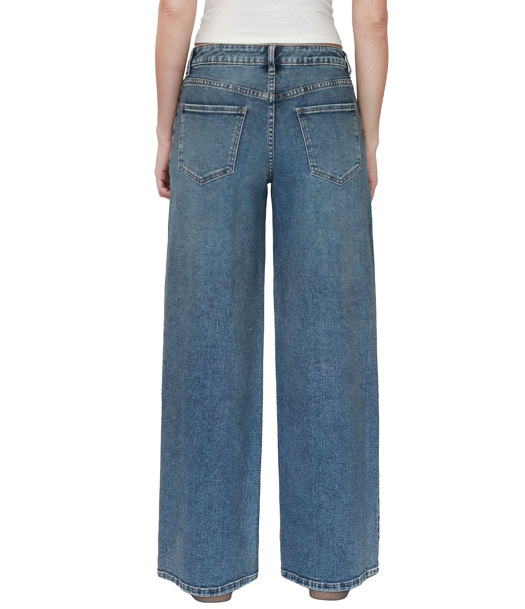 Stevie Jeans Lacy Wide Leg Studded Jeans