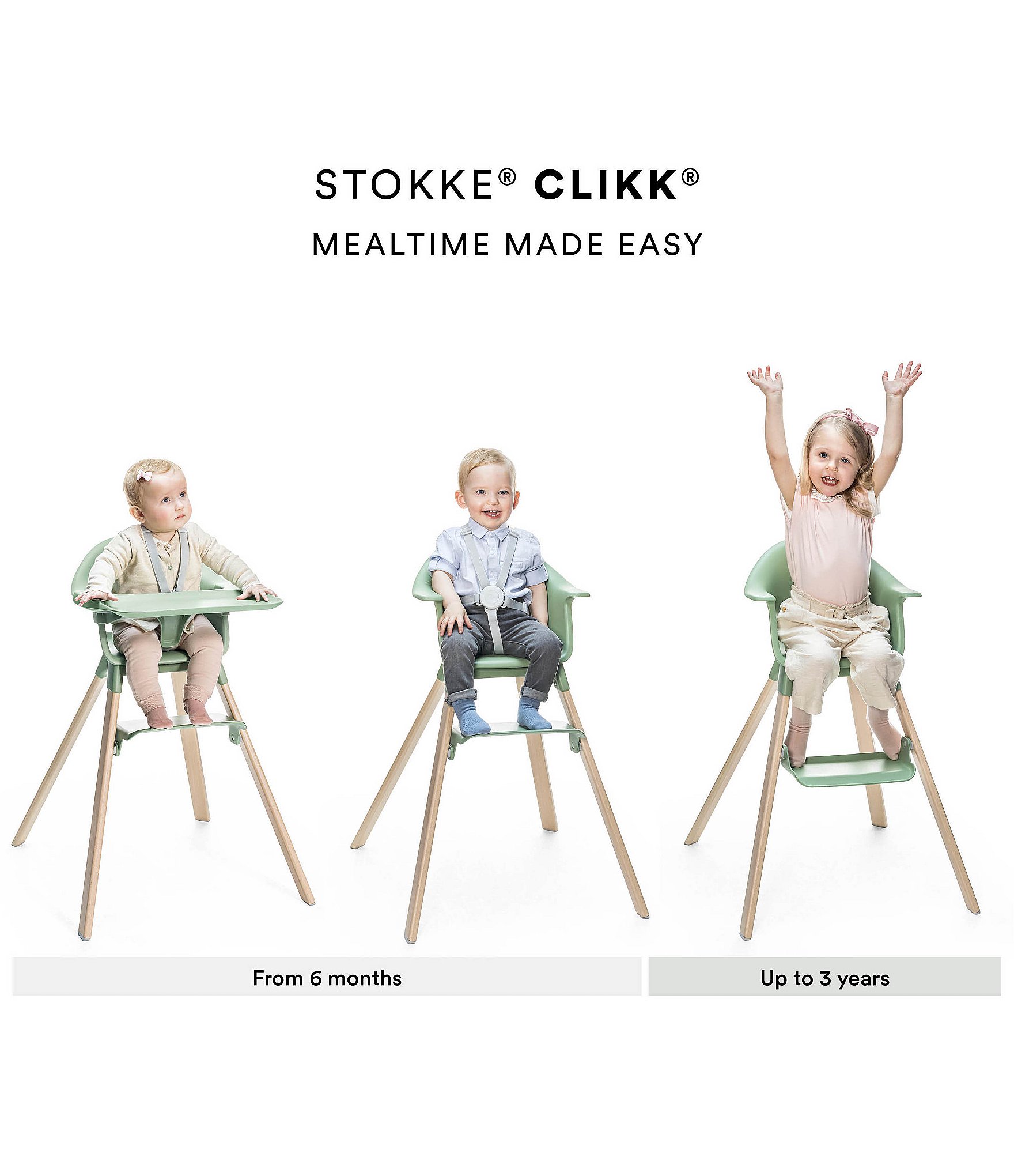 Stokke® Clikk™ High Chair, Harness, & Tray Set