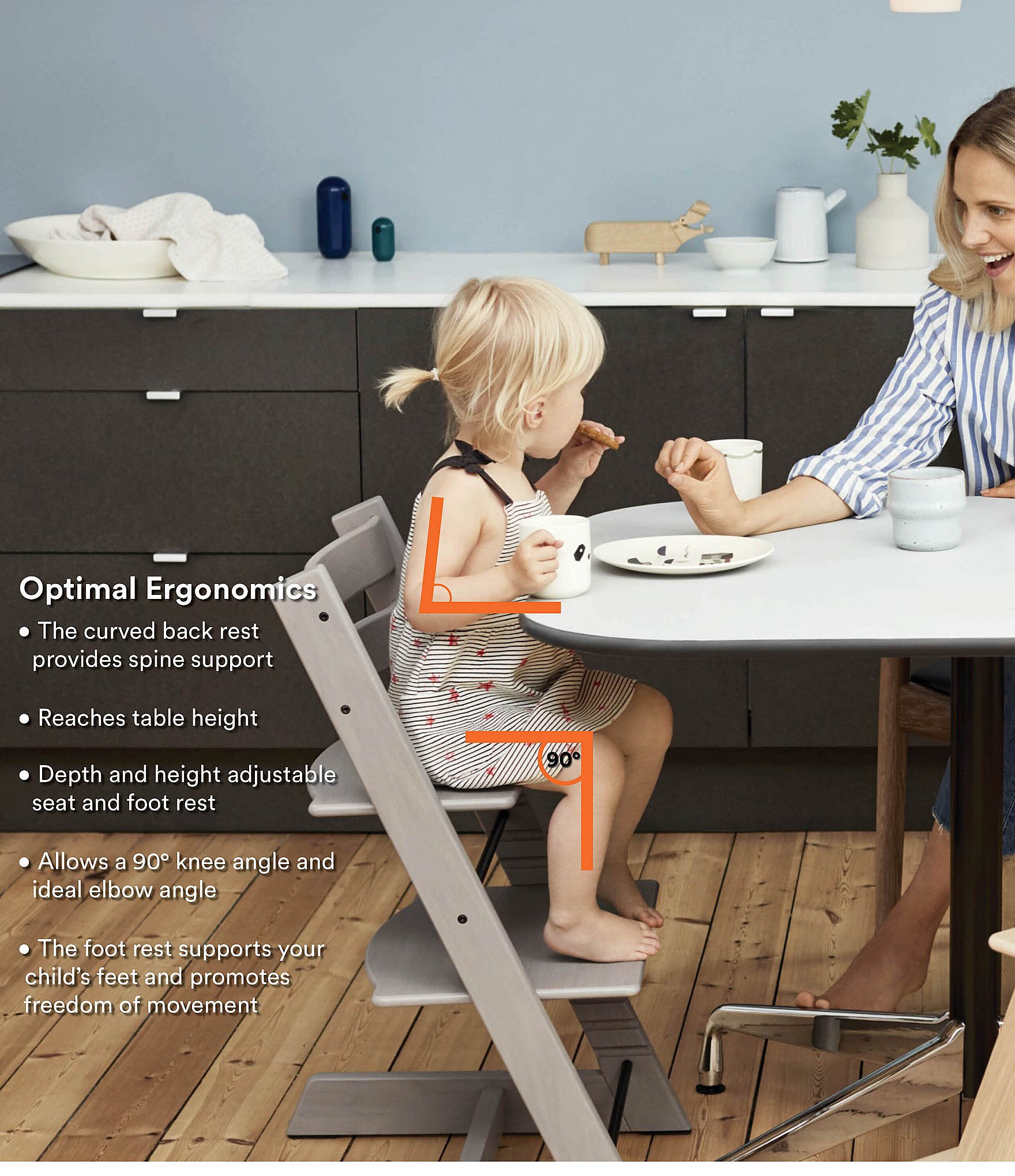 Stokke Tripp Trapp® High Chair and Cushion with Stokke Tray