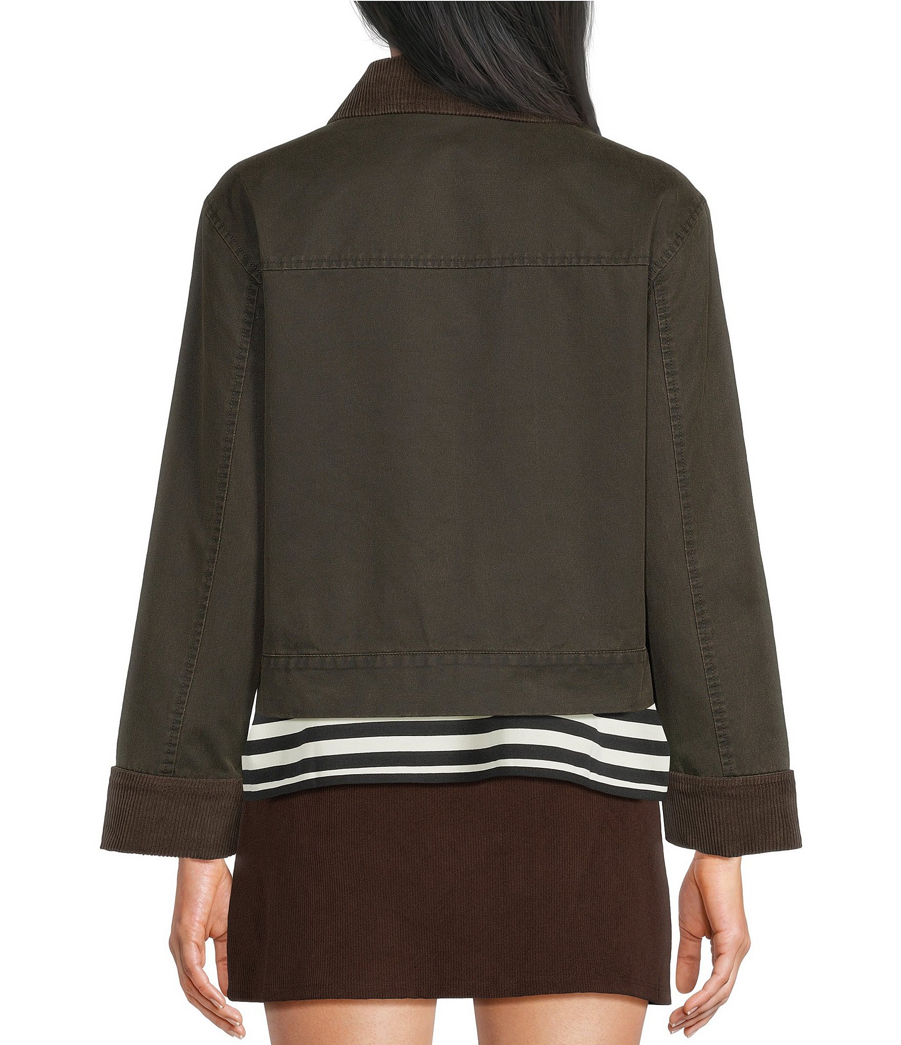 Stoosh Waxed Washed Long Sleeve Barn Jacket