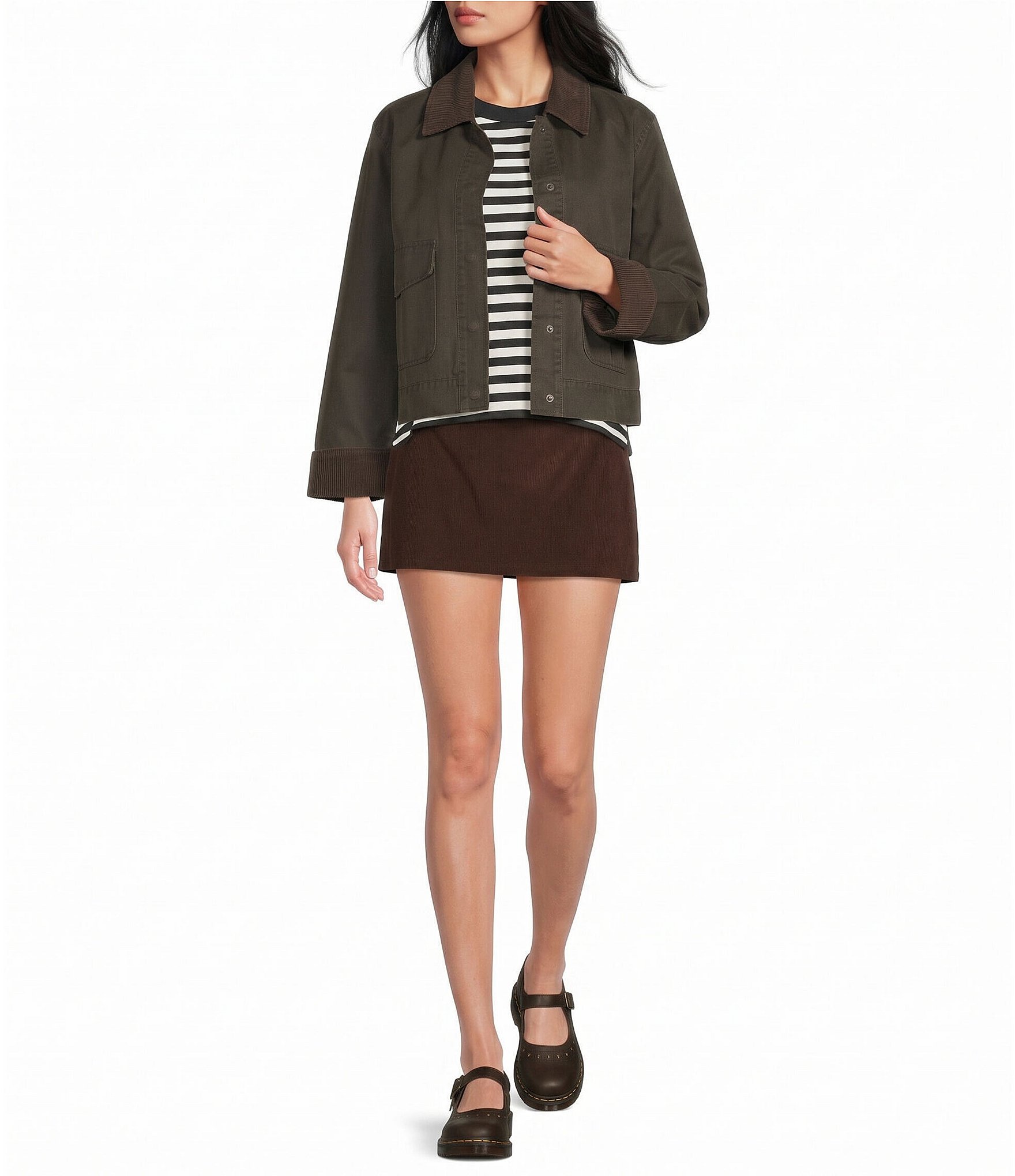 Stoosh Waxed Washed Long Sleeve Barn Jacket
