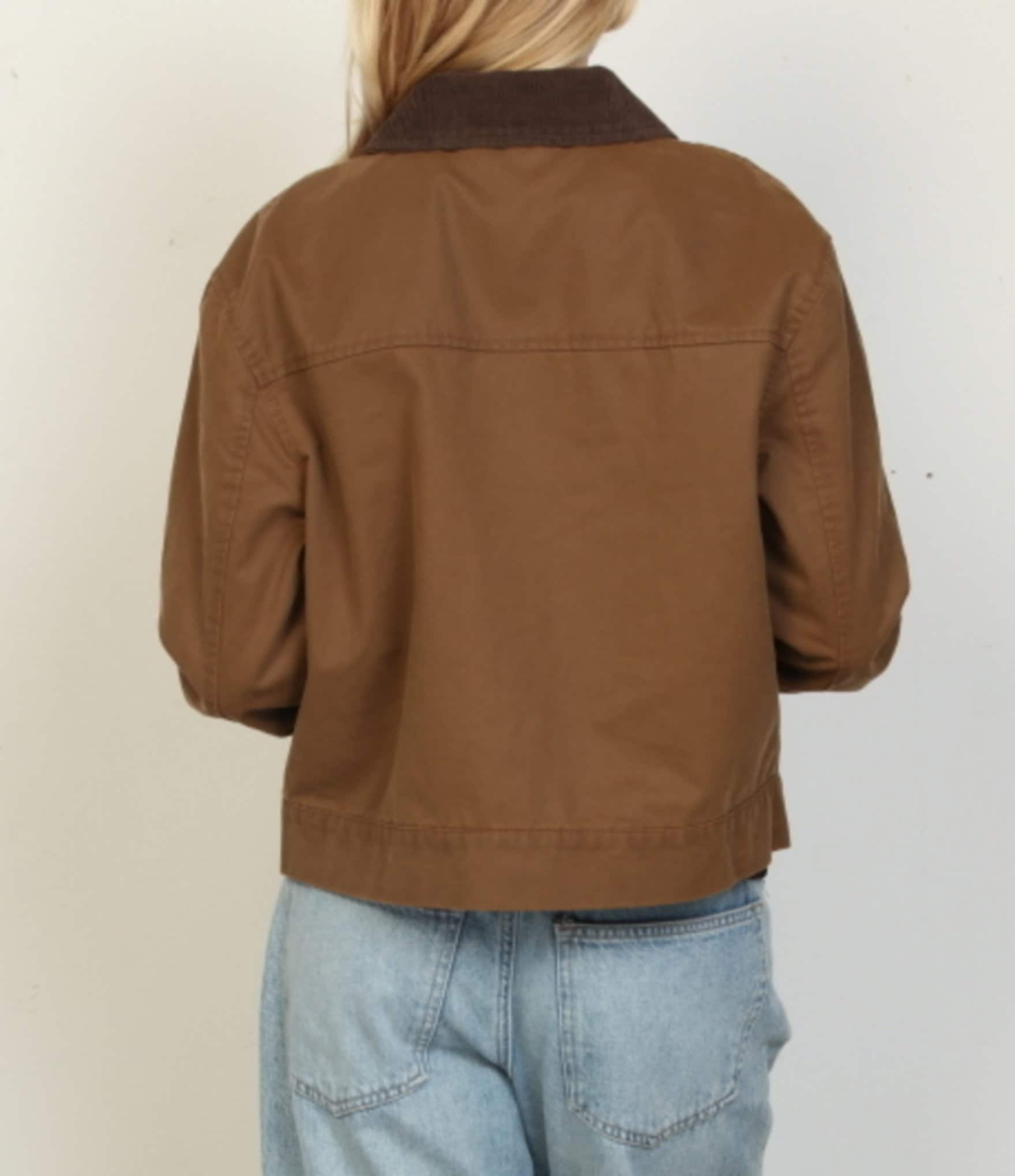 Stoosh Waxed Washed Long Sleeve Barn Jacket