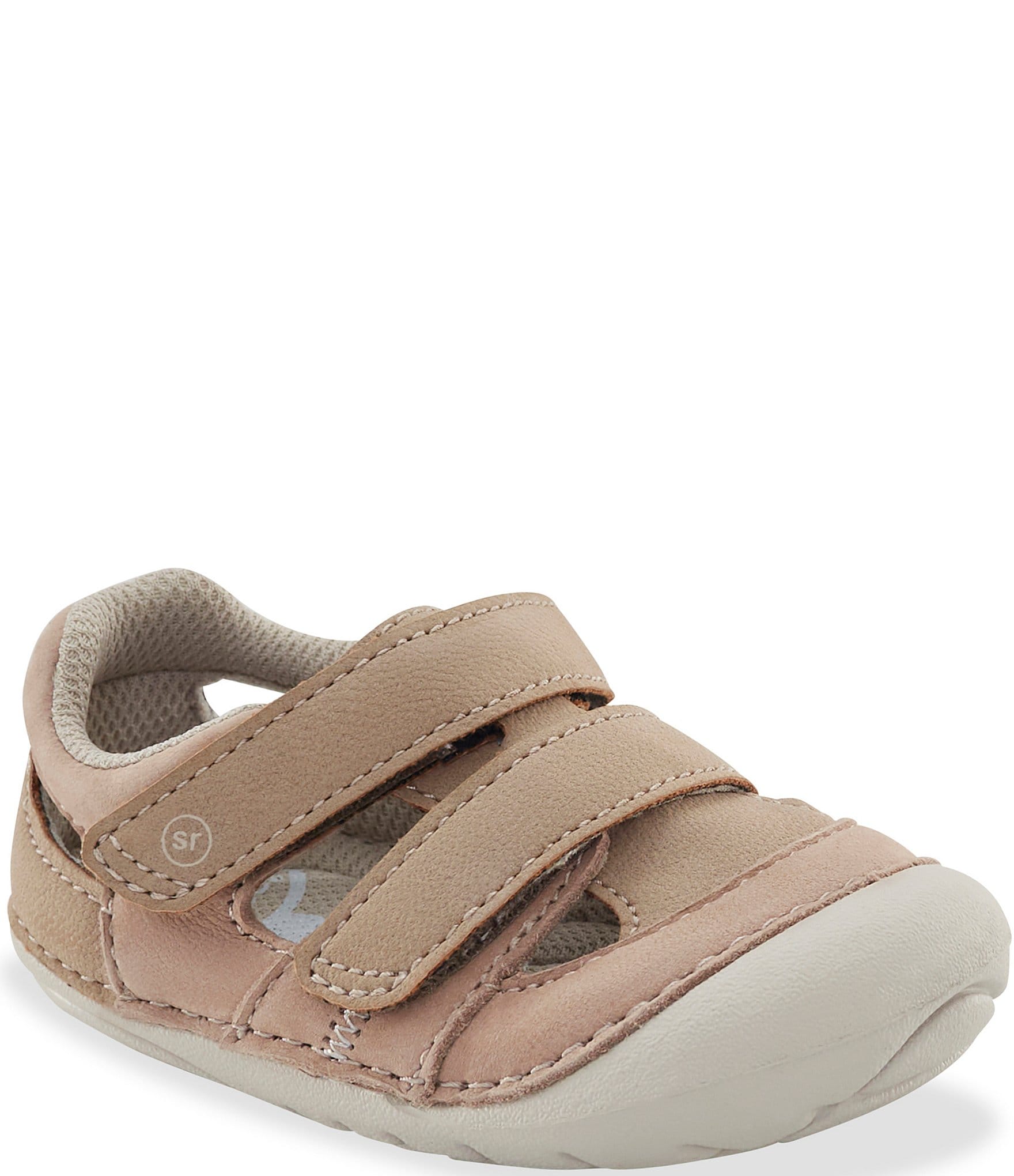 Stride Rite Soft Motion Sneaker Boy Frankie Athletic - Scarpa Sportiva Bambino In Bianco, Memory Foam, Chiusura A Strappo