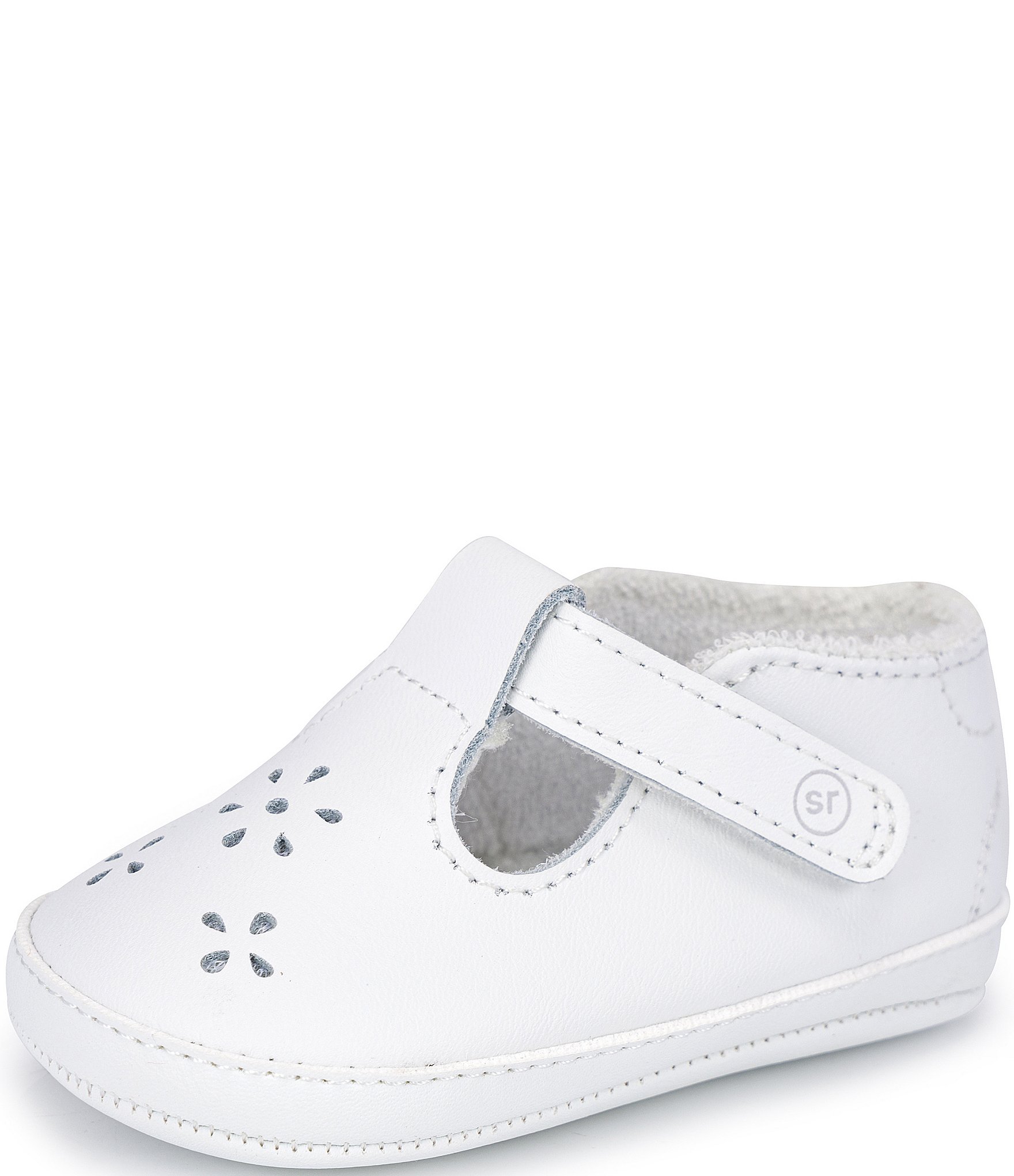 Stride Rite Girls' Ella T-Strap Crib Shoes (Infant)