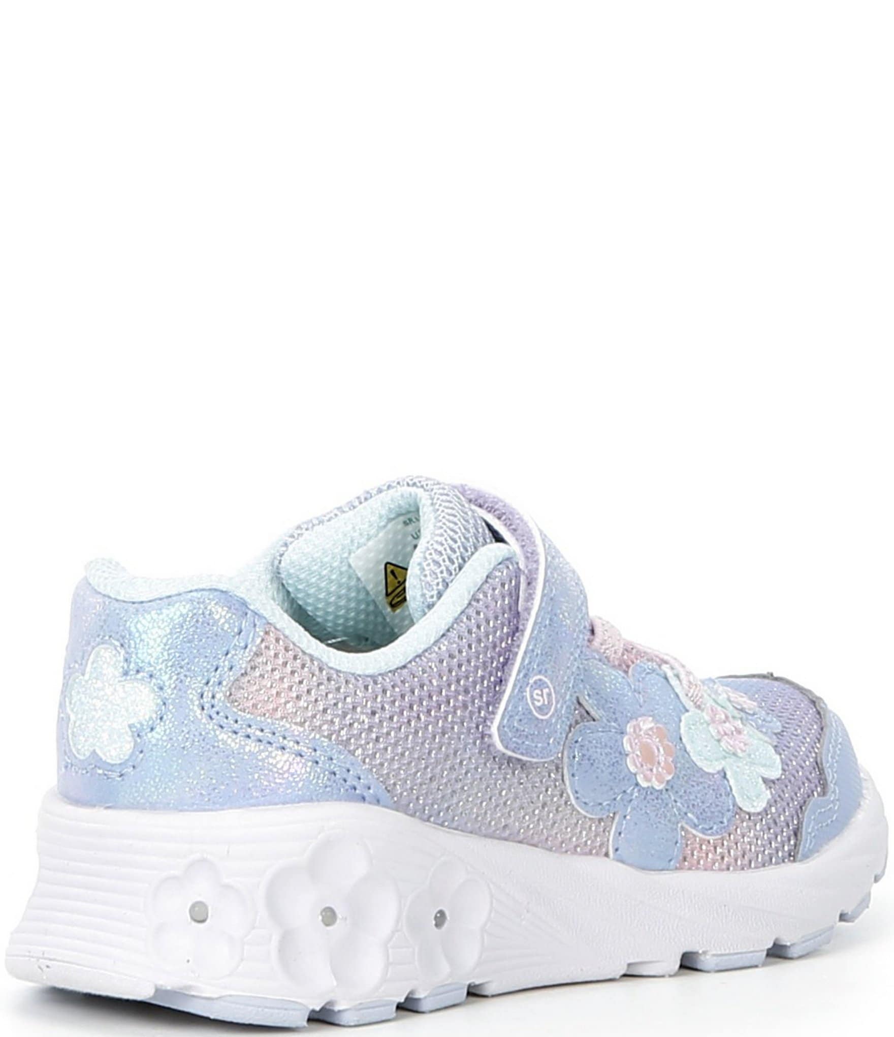 Stride Rite Girls' Light Up Floral Glimmer Sneakers (Toddler)