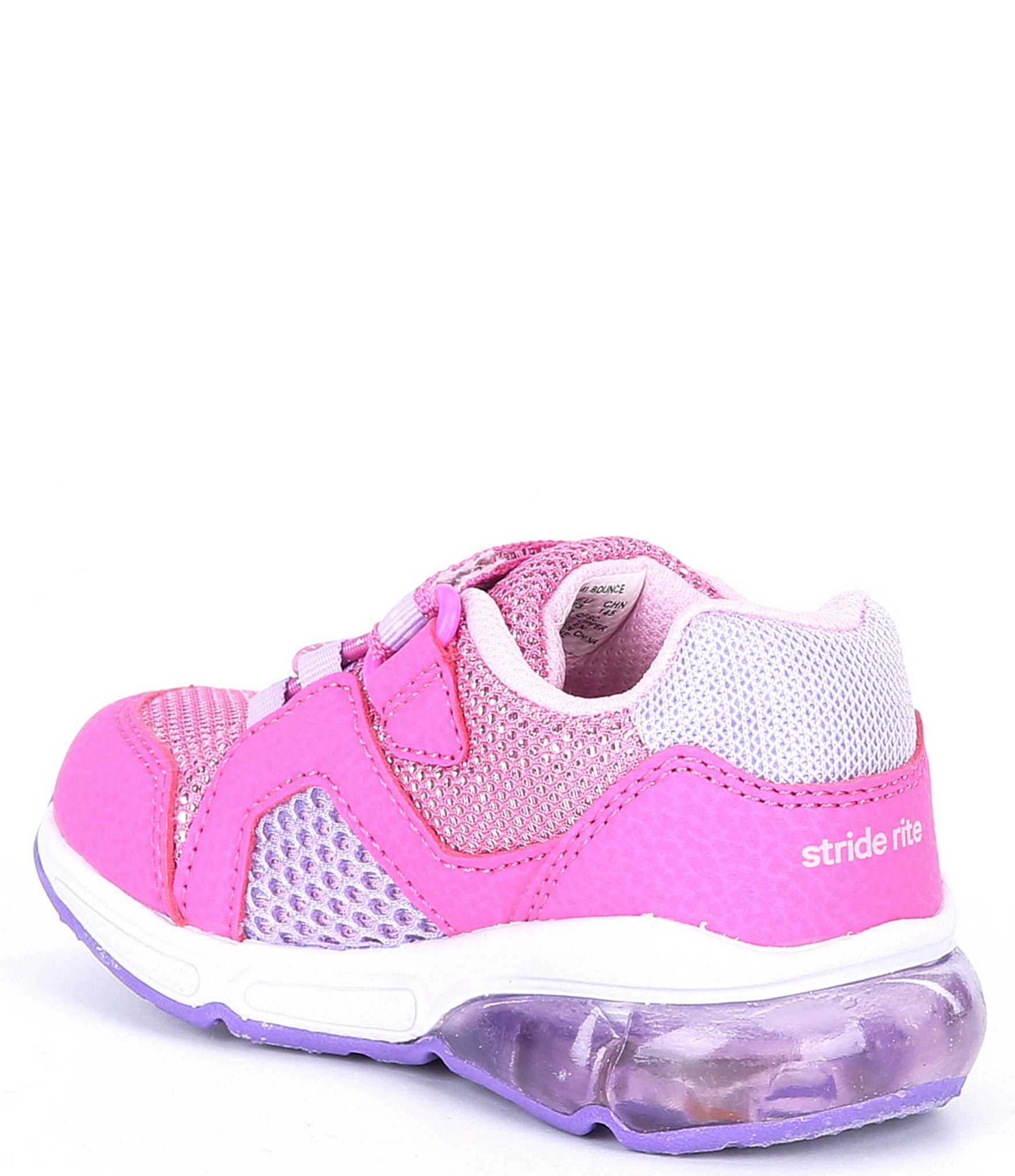 Stride Rite Girls' Lumi Bounce Made2Play Washable Light-Up Sneakers (Infant)