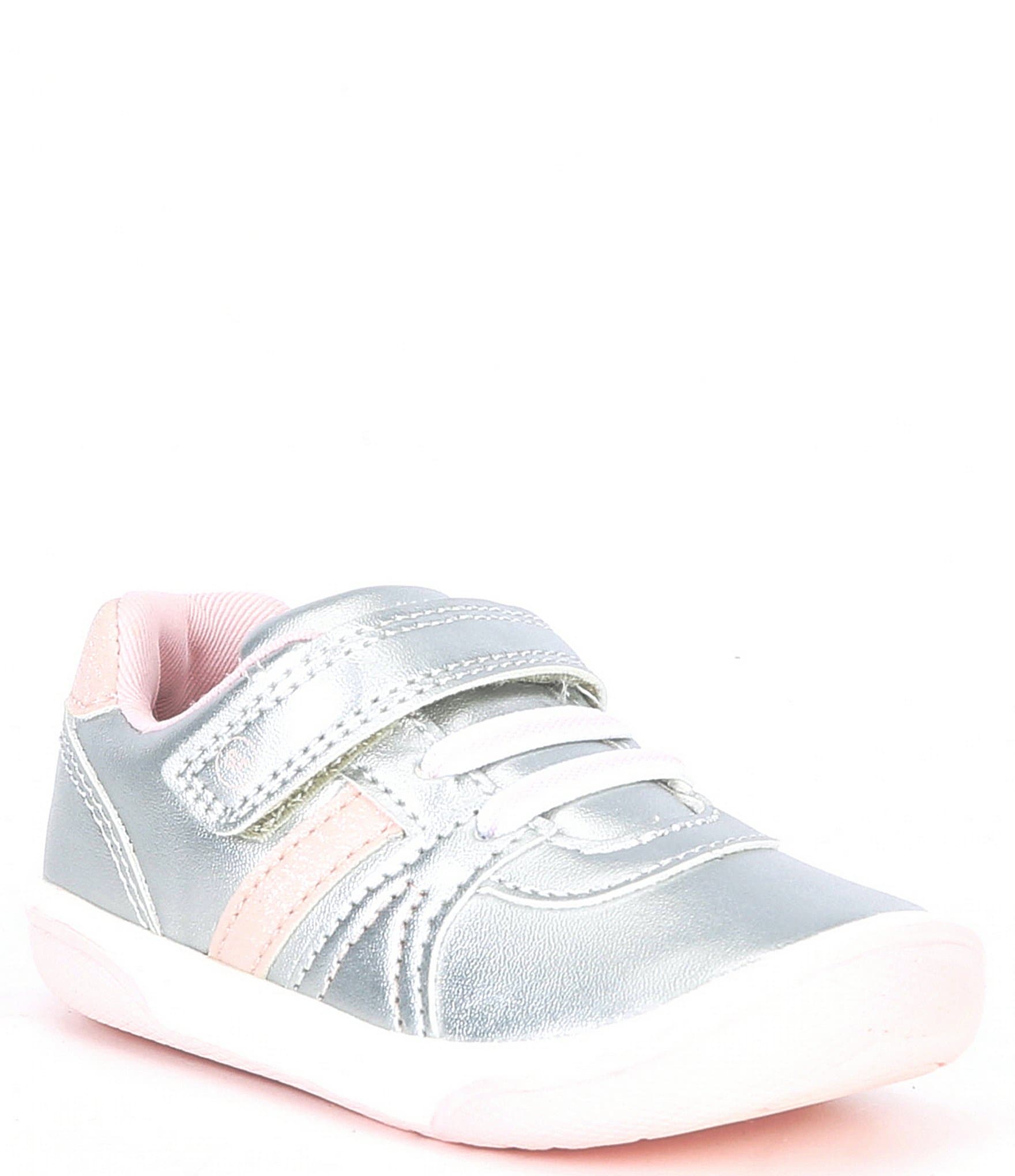 New Baby Girls Silver NEXT Trainers Size 3 4 5 Infant 