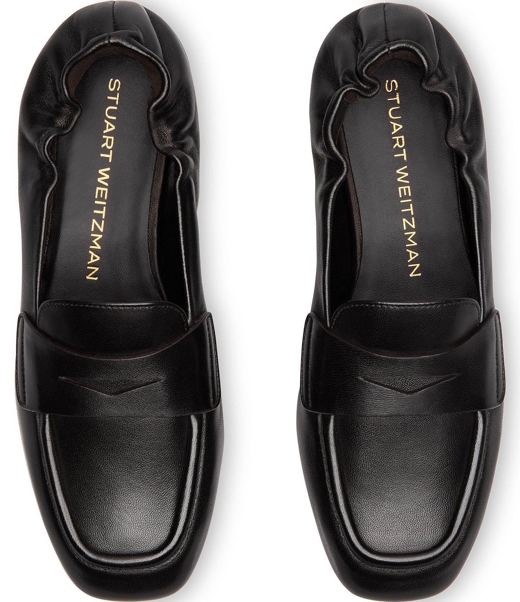 Stuart Weitzman Bryant Leather Penny Loafers
