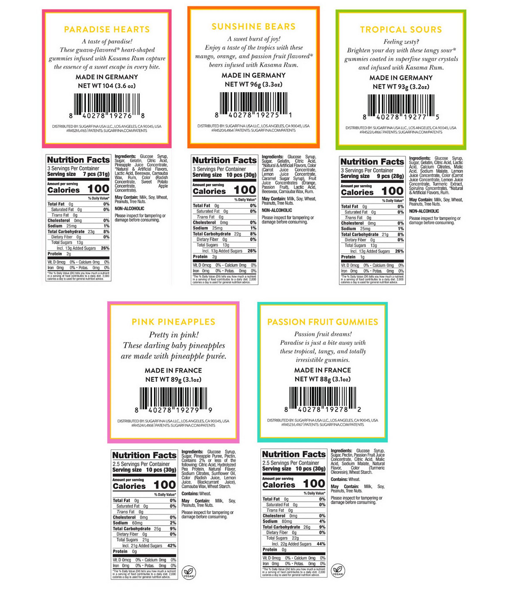 Sugarfina A Taste of Paradise Bundle