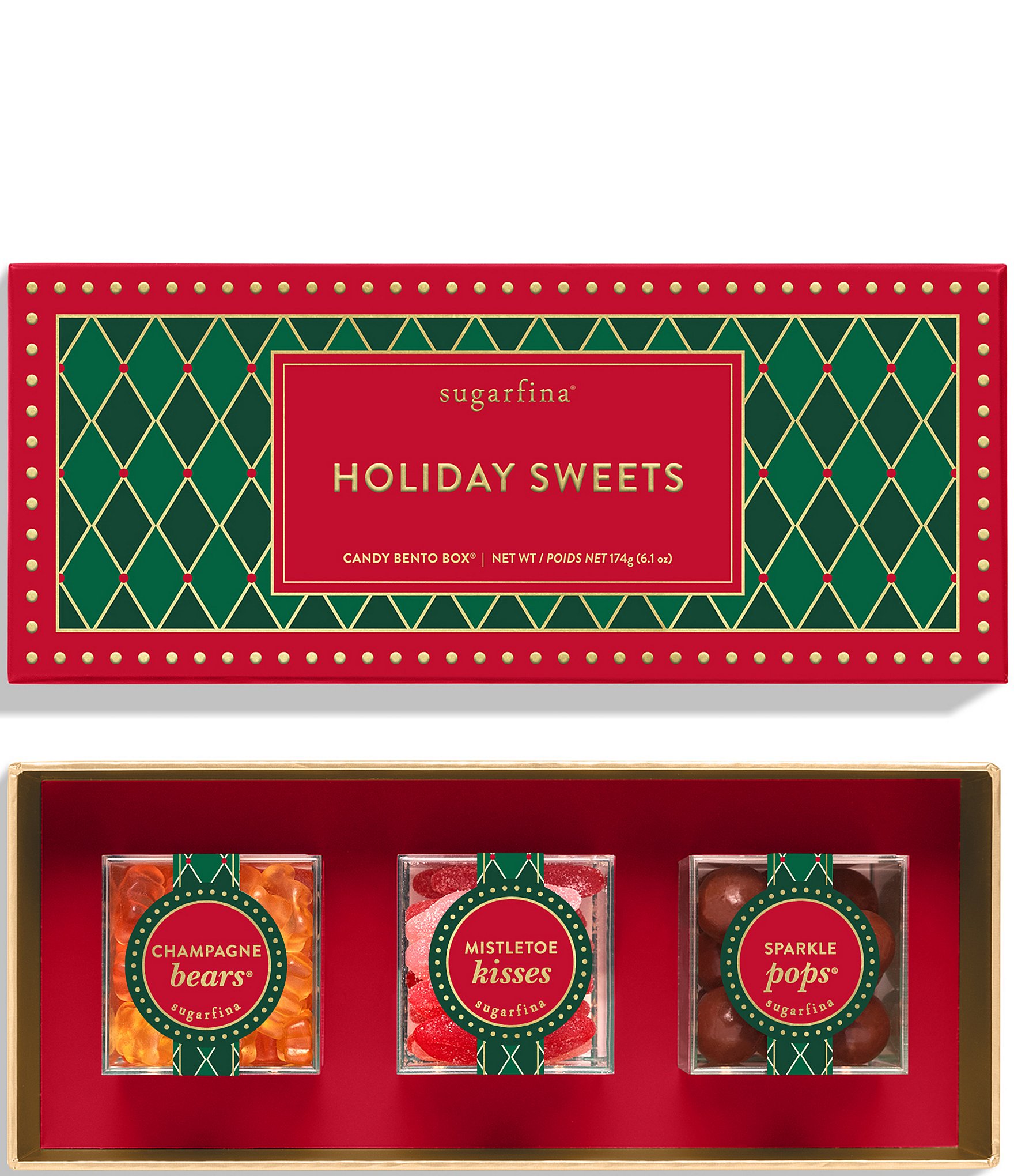 Sugarfina Happy Holidays 2024 Holiday Sweets Candy Bento Box Bundle ...