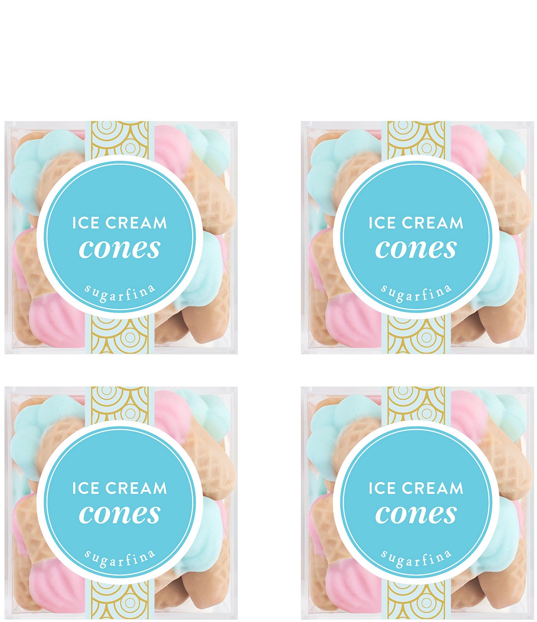 Sugarfina Ice Cream Cones Small Cube 4-Piece Kit | Dillard's