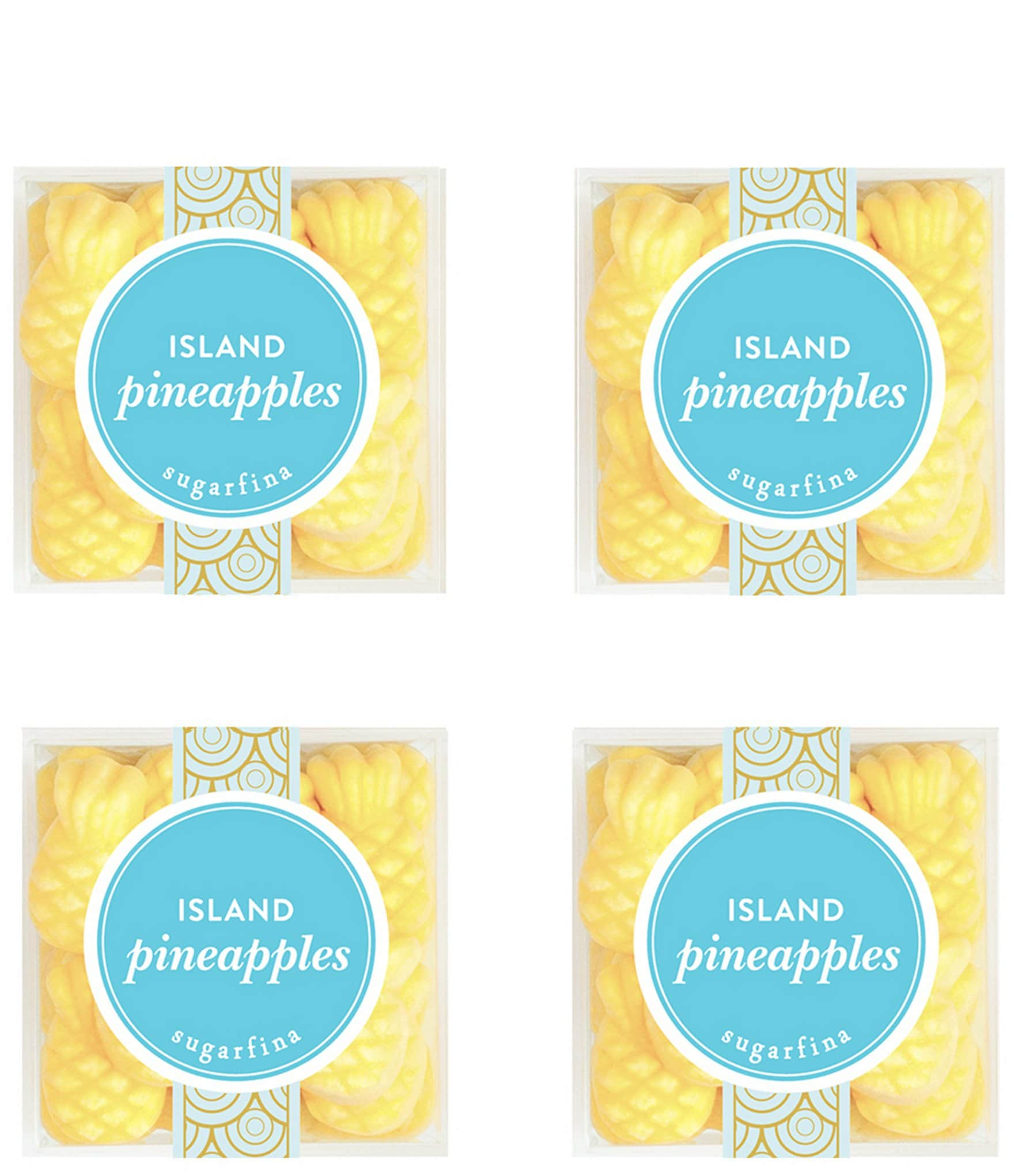 Sugarfina Island Pineapples - Small Cube 4pc KIT