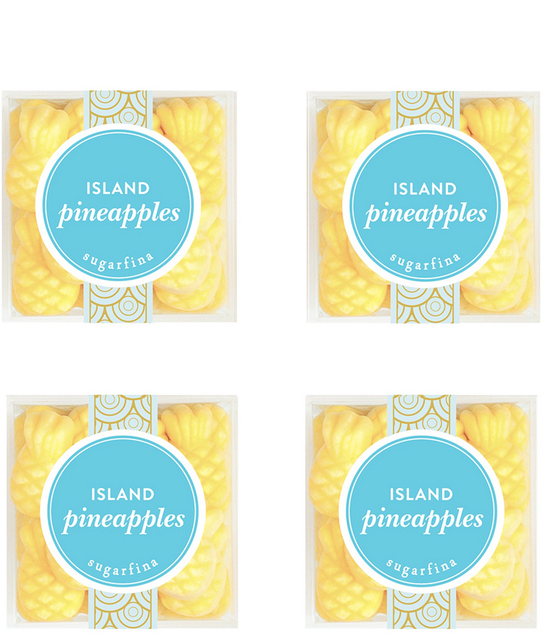 Sugarfina Island Pineapples Cube Kit, Set of 4