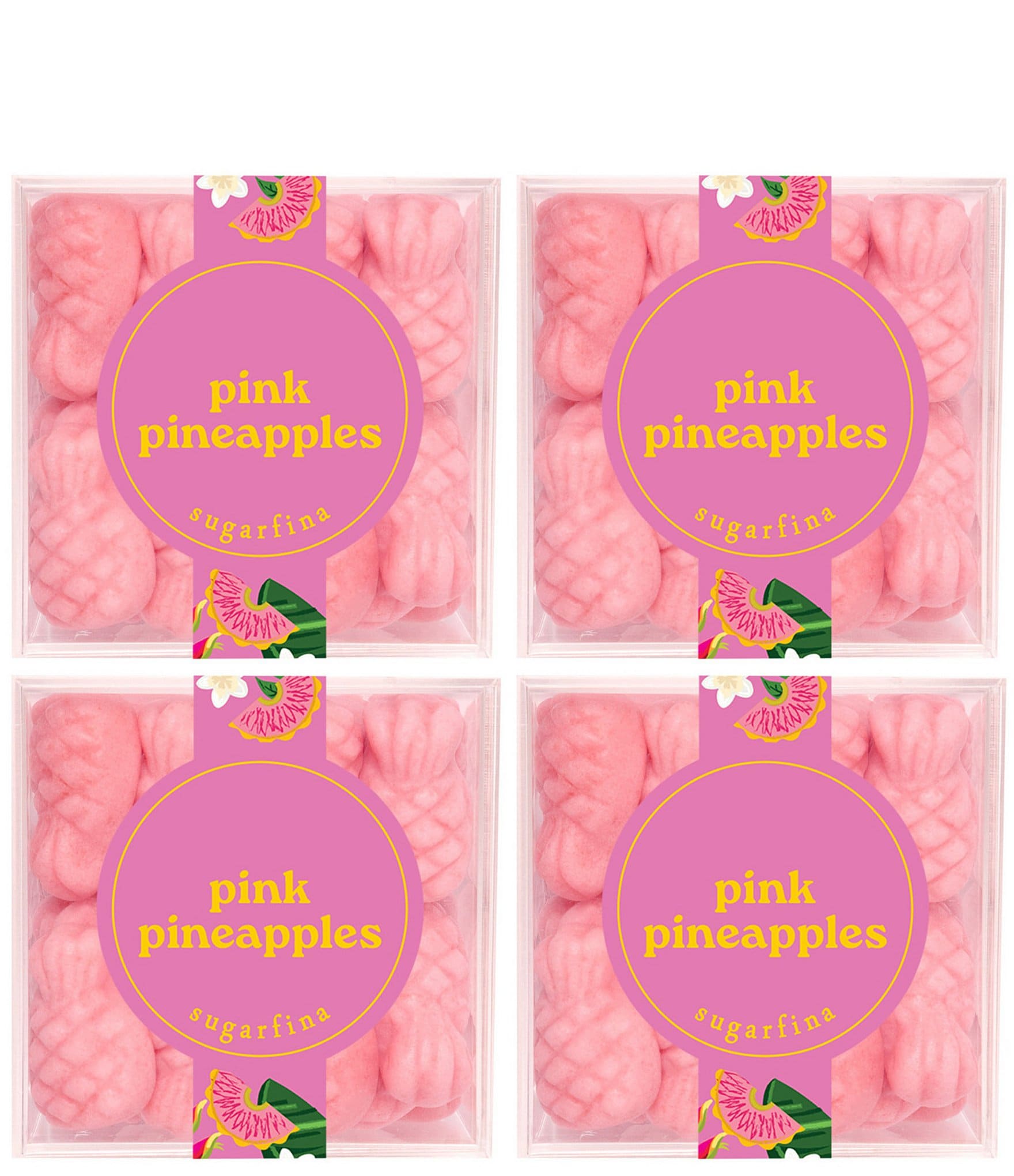 Sugarfina Pink Pineapples Cube Kit, Set of 4