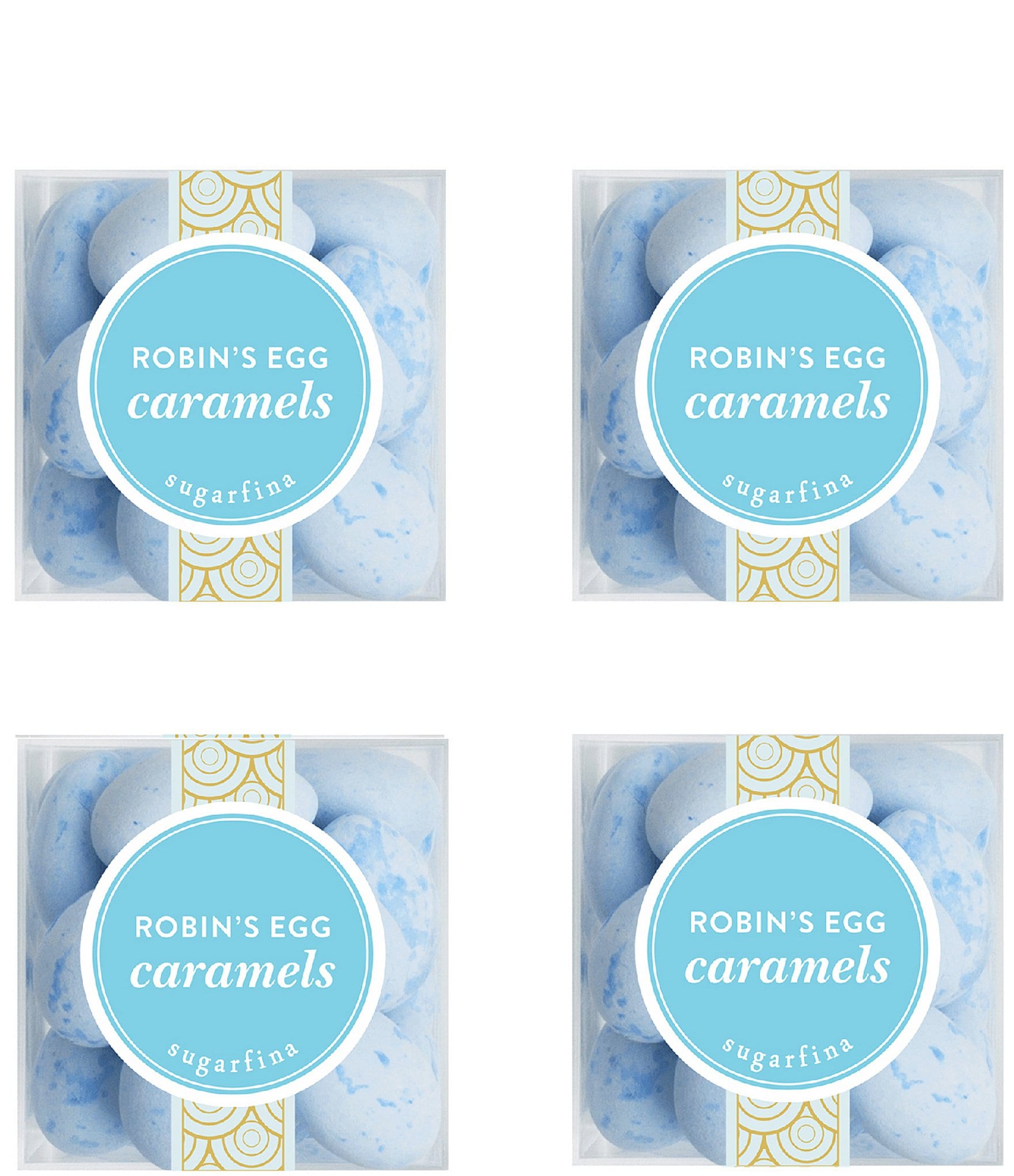 Sugarfina Robin's Egg Caramels Small Cube 4-Piece Kit