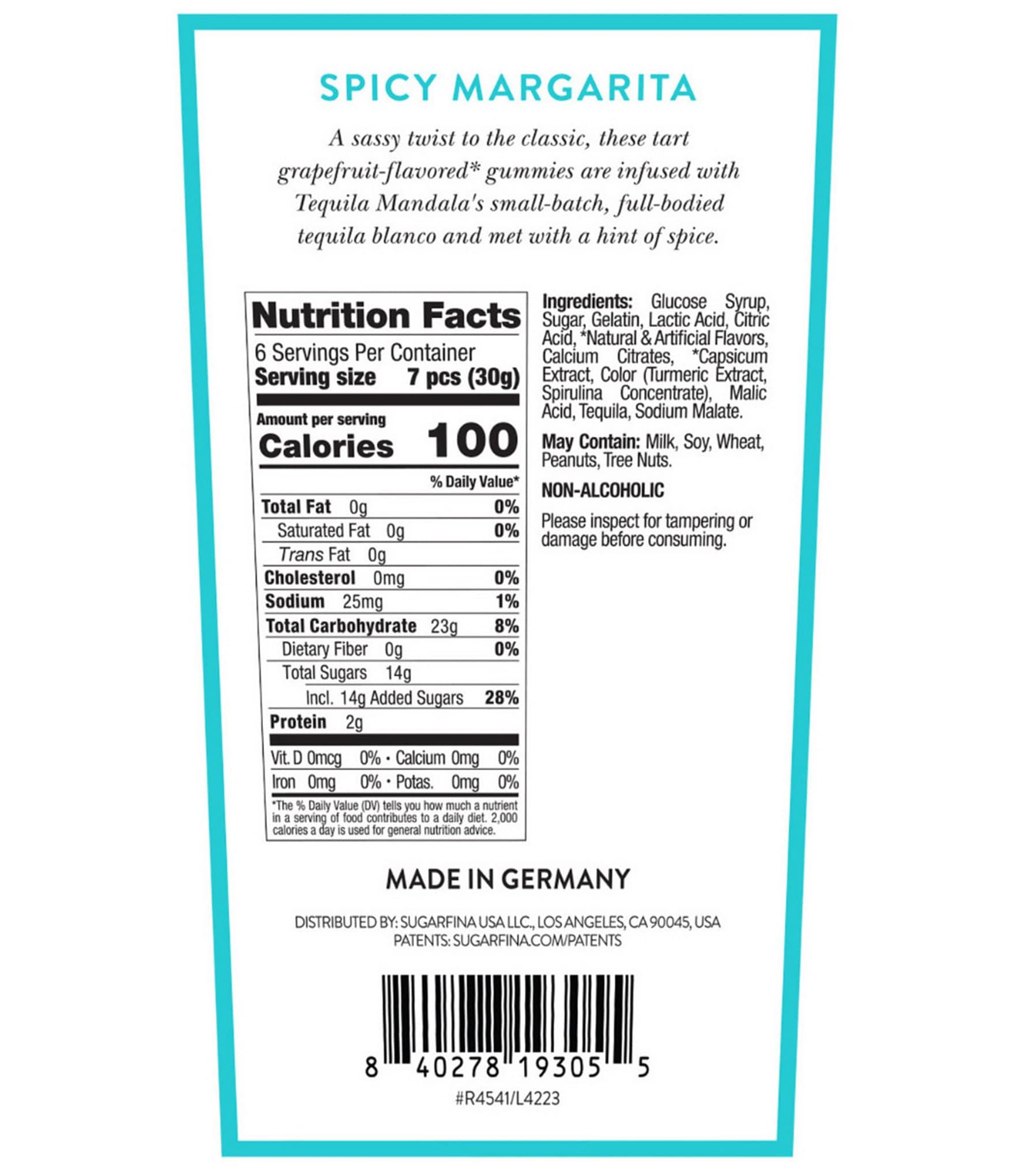 Sugarfina Spicy Margarita Club Tequila Infused Gummy Bundle