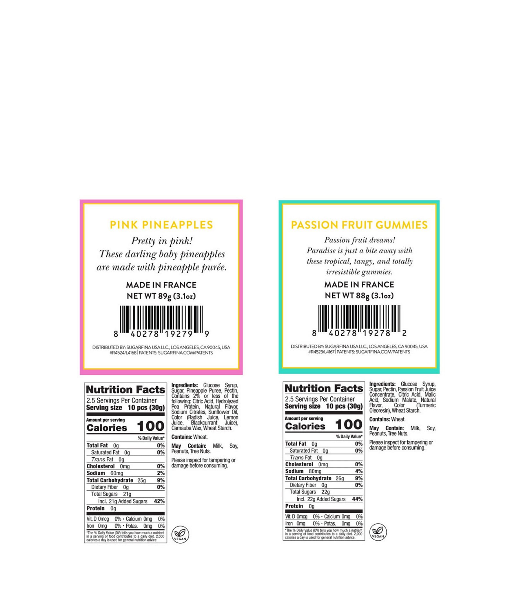 Sugarfina Tropical Treats Bento Box Duo
