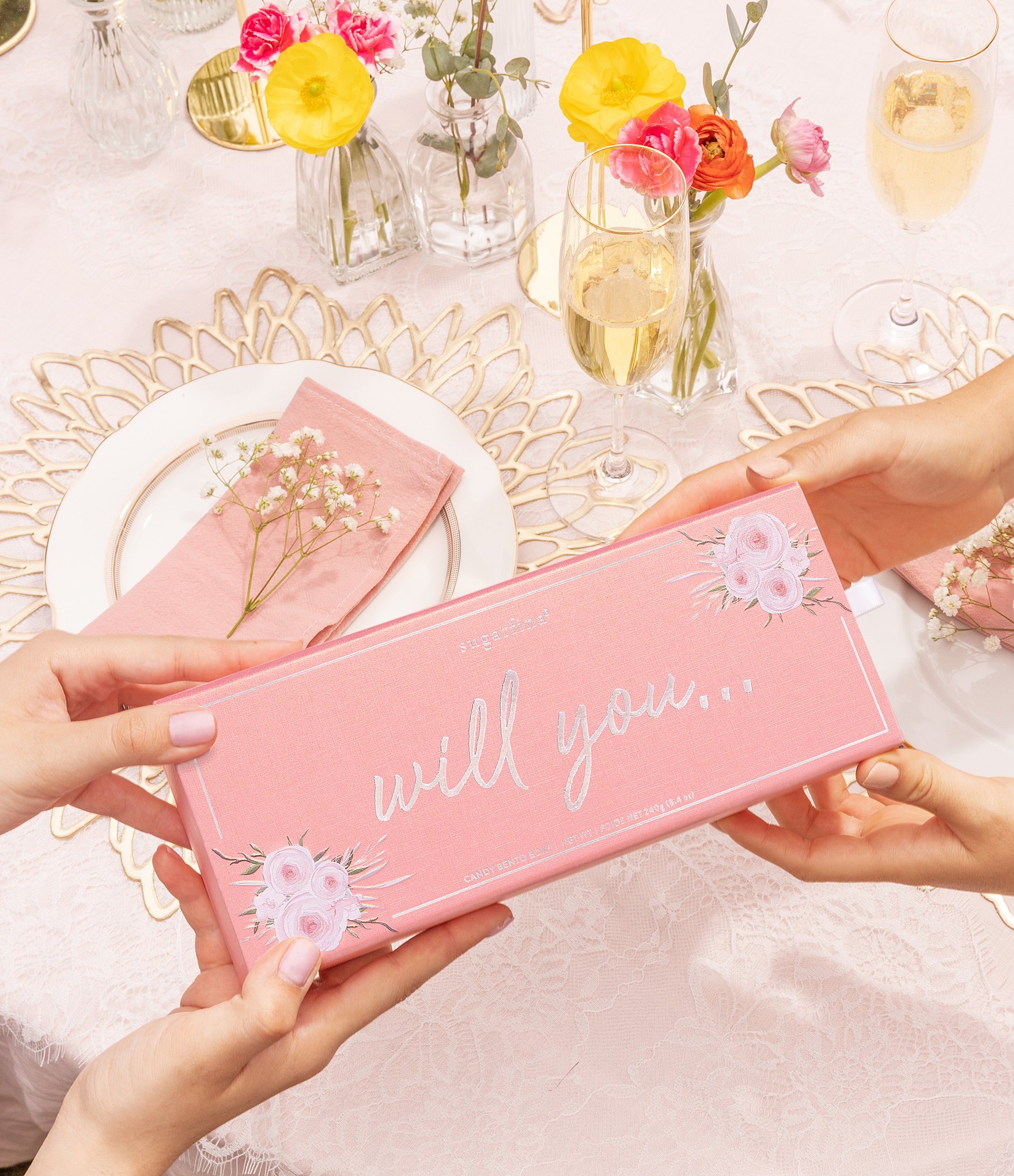 Sugarfina Will You Be My Bridesmaid 3-Piece Candy Bento Box