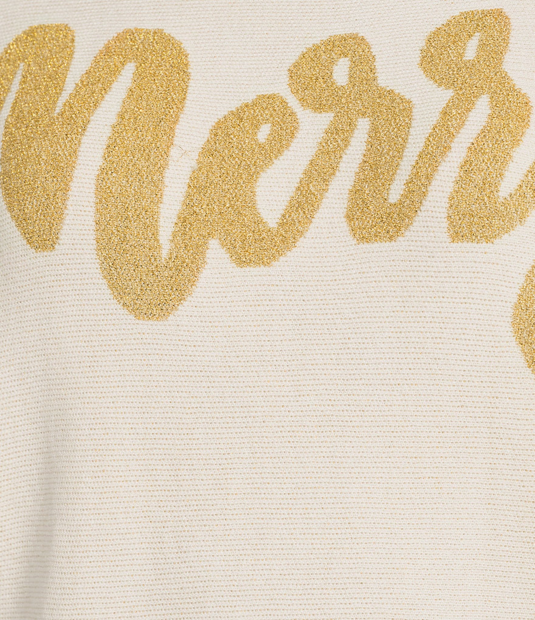 Sugarlips Metallic #double;Merry#double; Turtleneck Long Dolman Sleeve Sweater