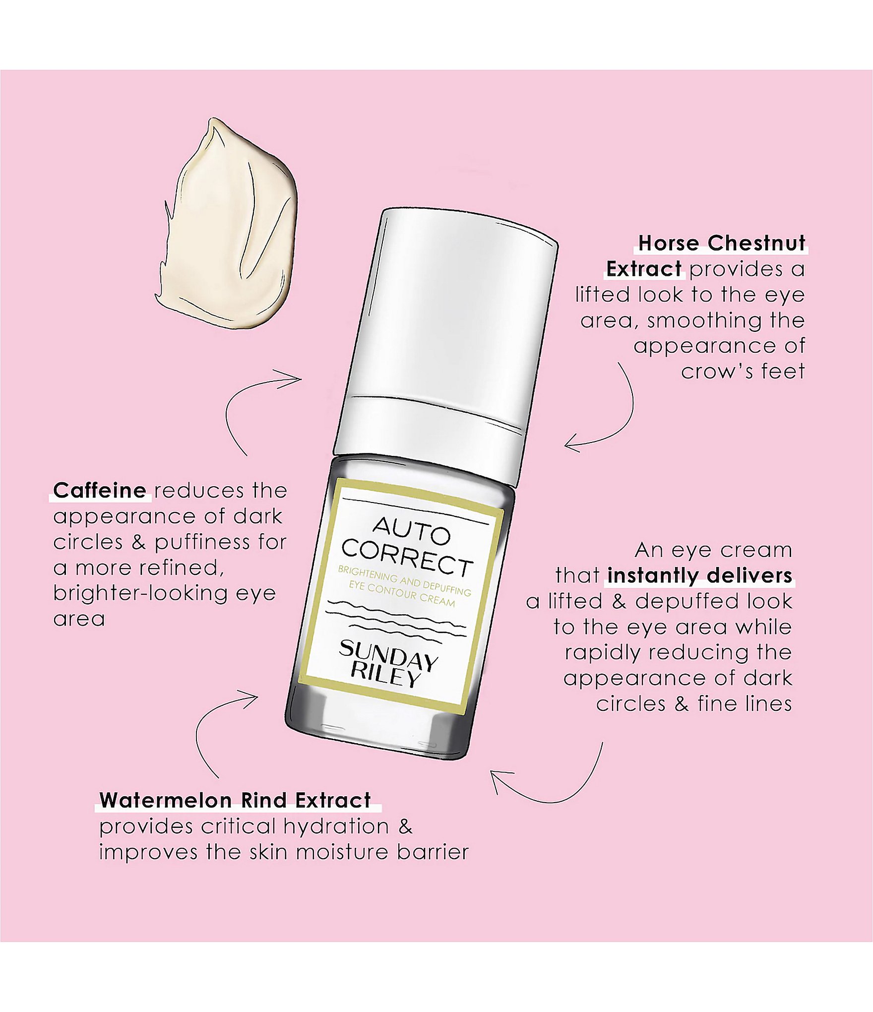 Sunday Riley Auto Correct Brightening + Depuffing Eye Cream