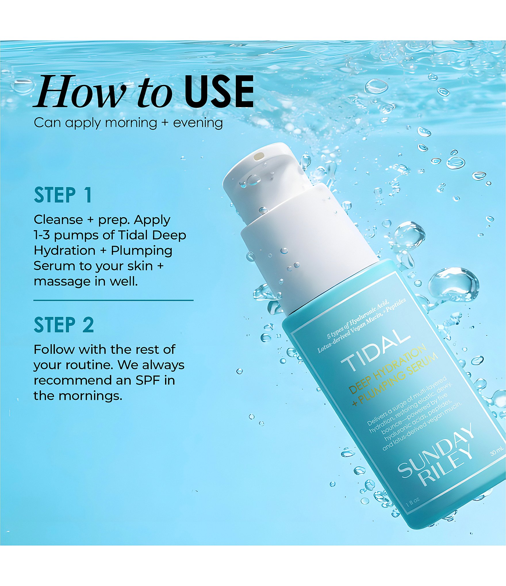 Sunday Riley Tidal Deep Hydration and Plumping Serum
