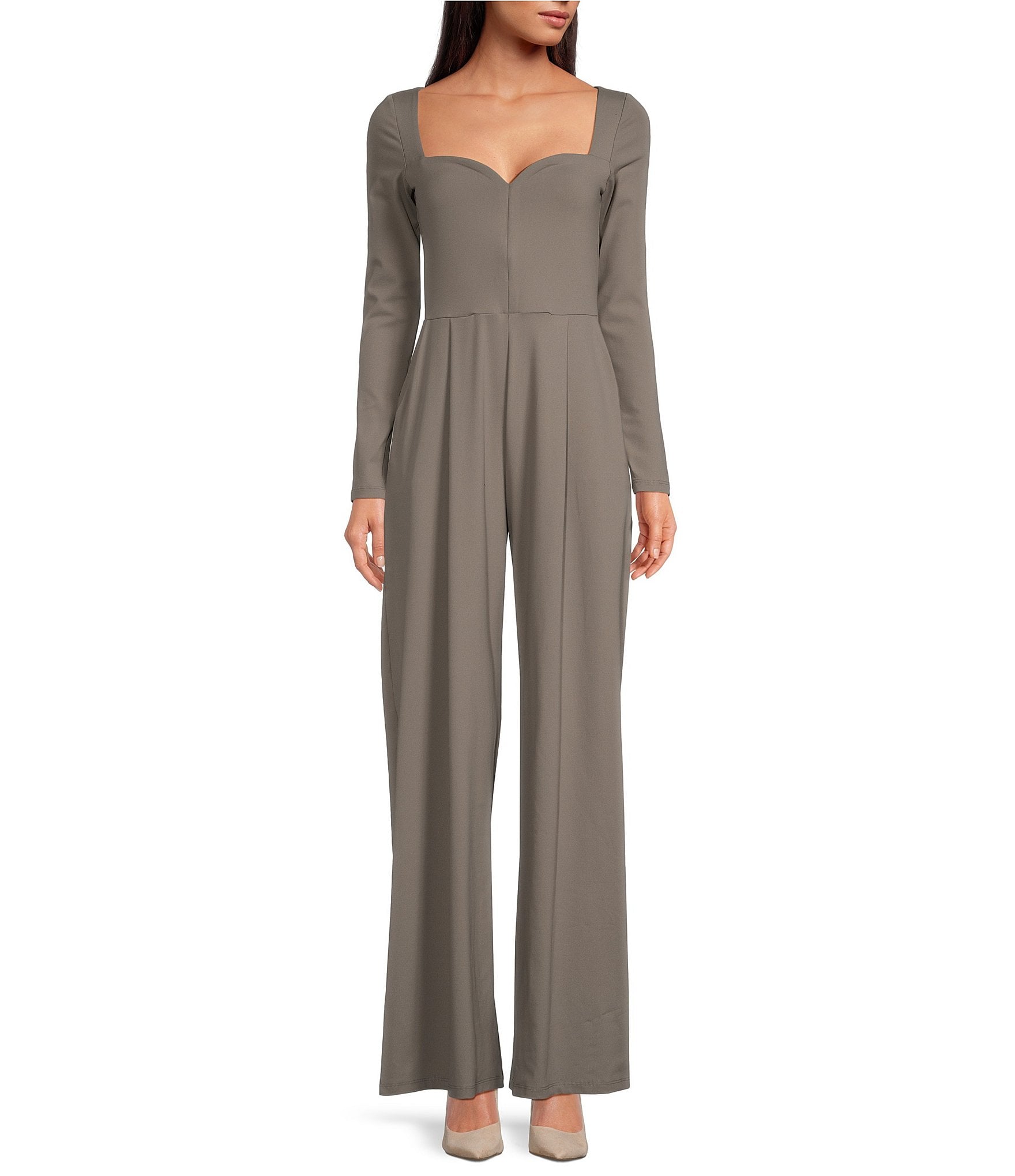 Grey dressy jumpsuit best sale