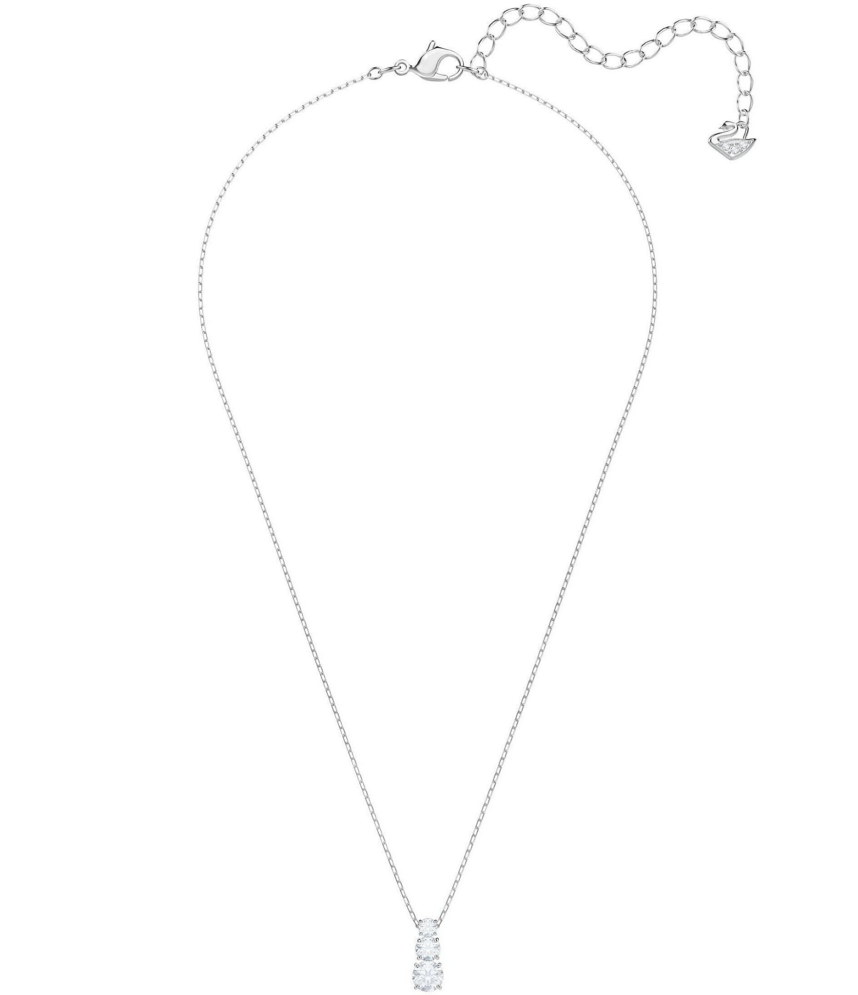 Swarovski Attract Trilogy Round Pendant Necklace