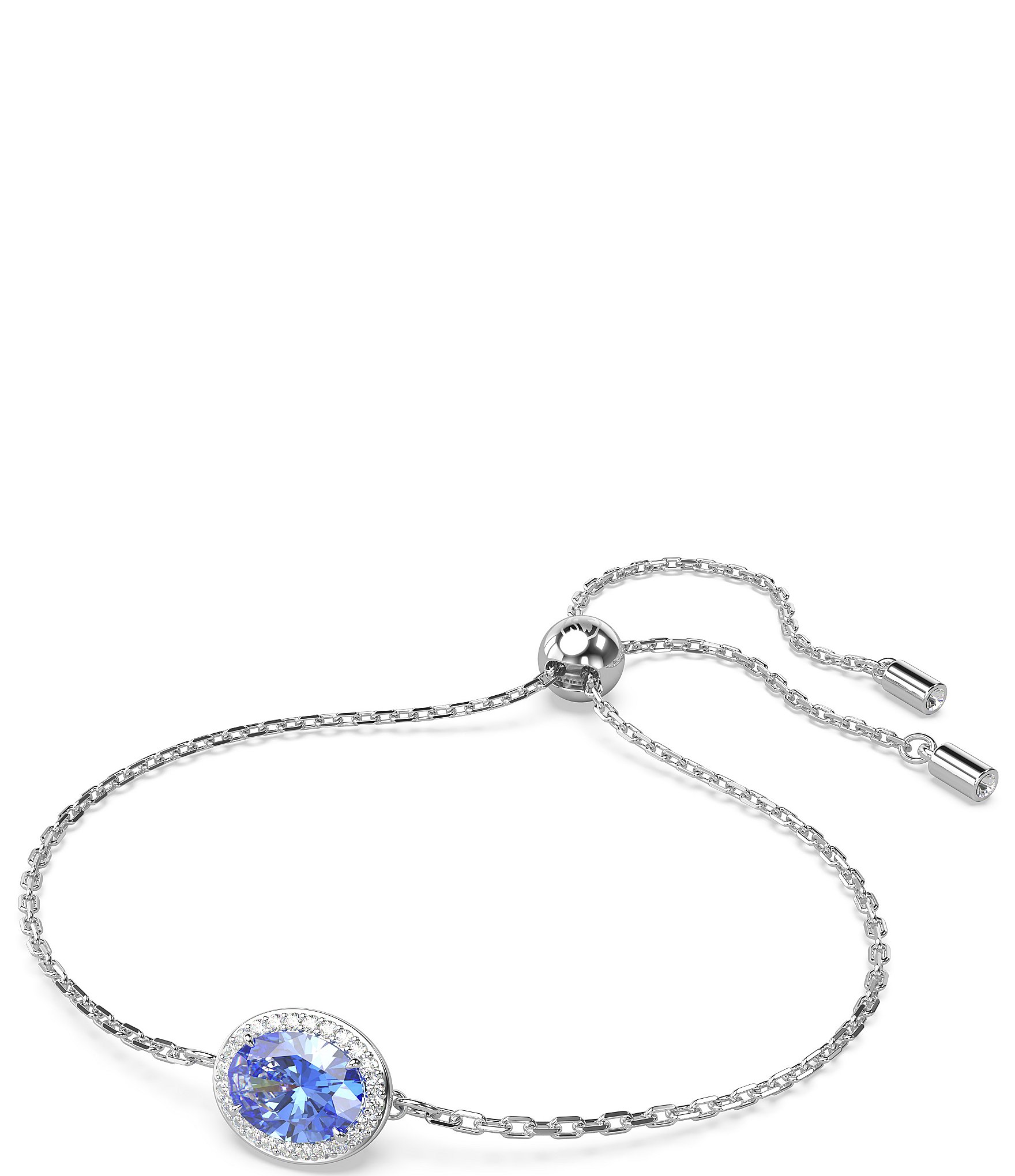 Swarovski Constella Oval Cut Adjustable Slider Crystal Bracelet