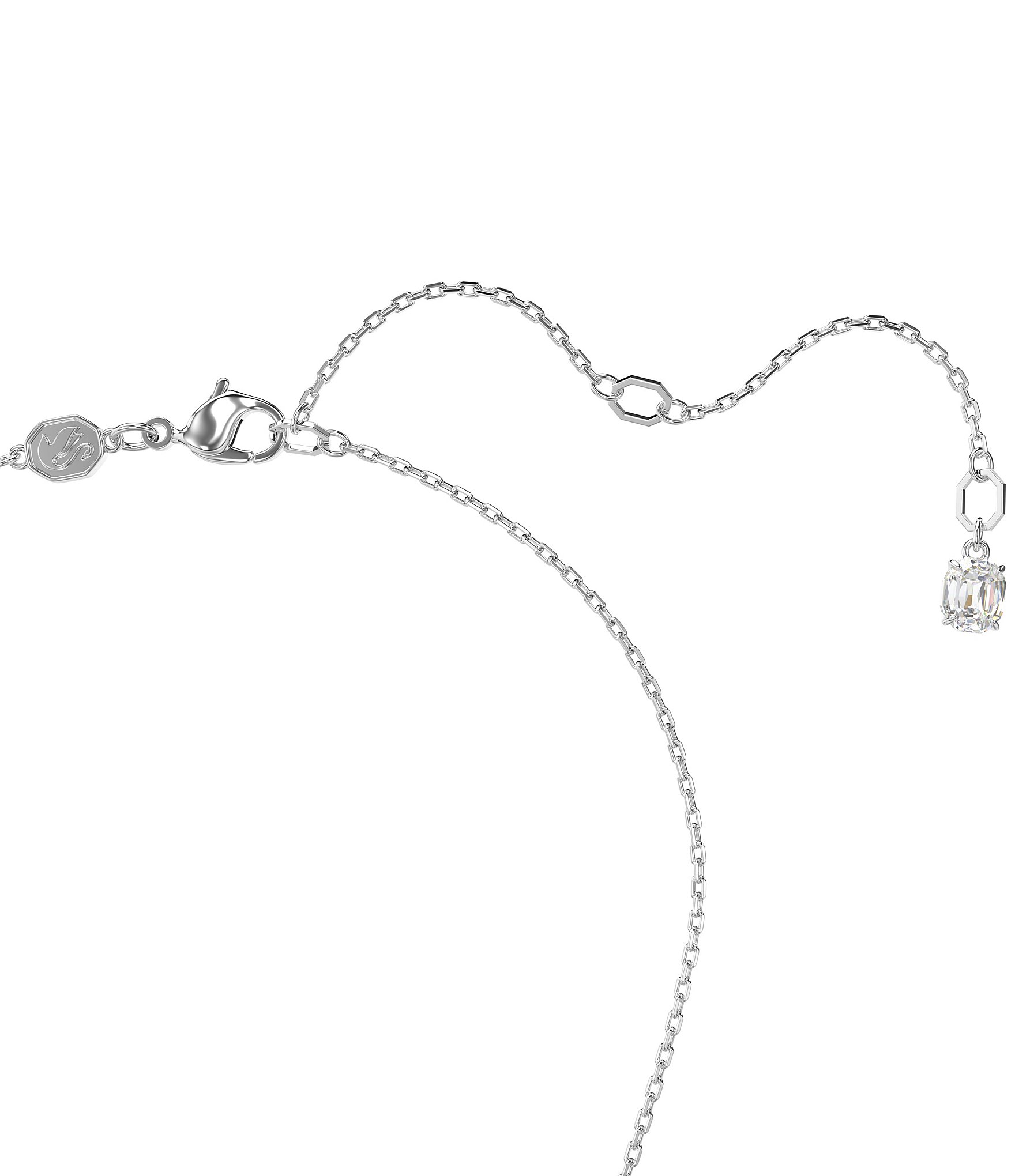 Swarovski Constella Oval Cut Short Crystal Pendant Necklace